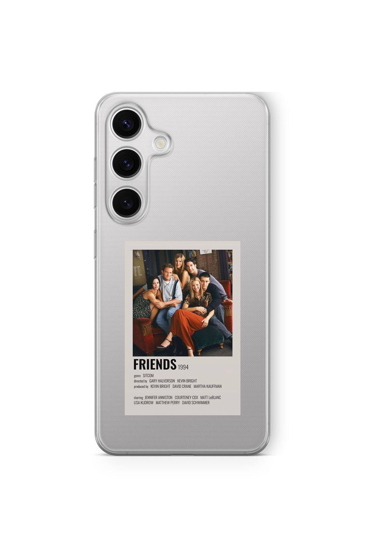 Space Star Samsung Galaxy A04s Uyumlu Friends Poster Tasarım Baskılı Şeffaf Kılıf