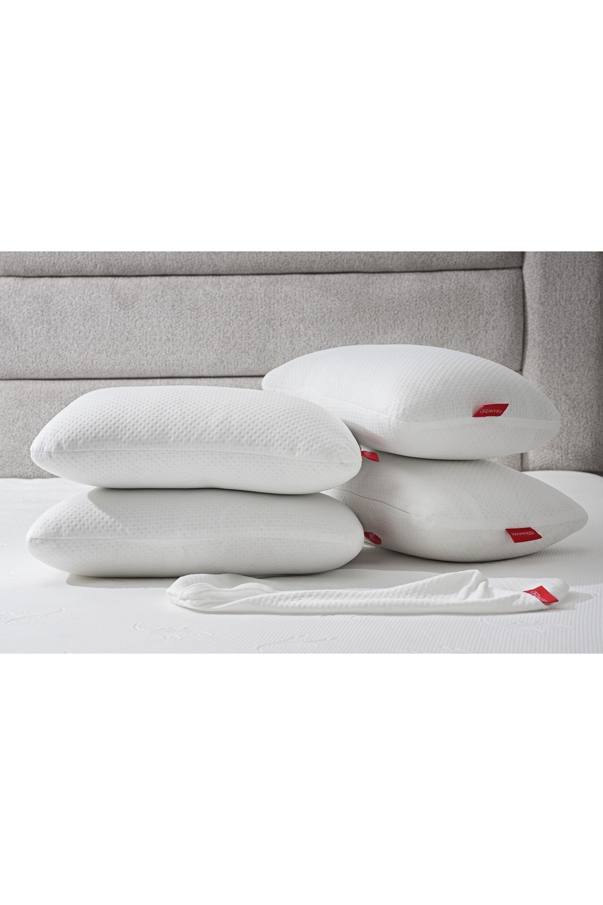 YASÜ-Relax Mini (37*54cm) 4 τεμάχια μικροΐνες με χάντρες με γέμιση σιλικόνης Home Hotel 4 τεμαχίων με φερμουάρ μαξιλαροθήκης 1