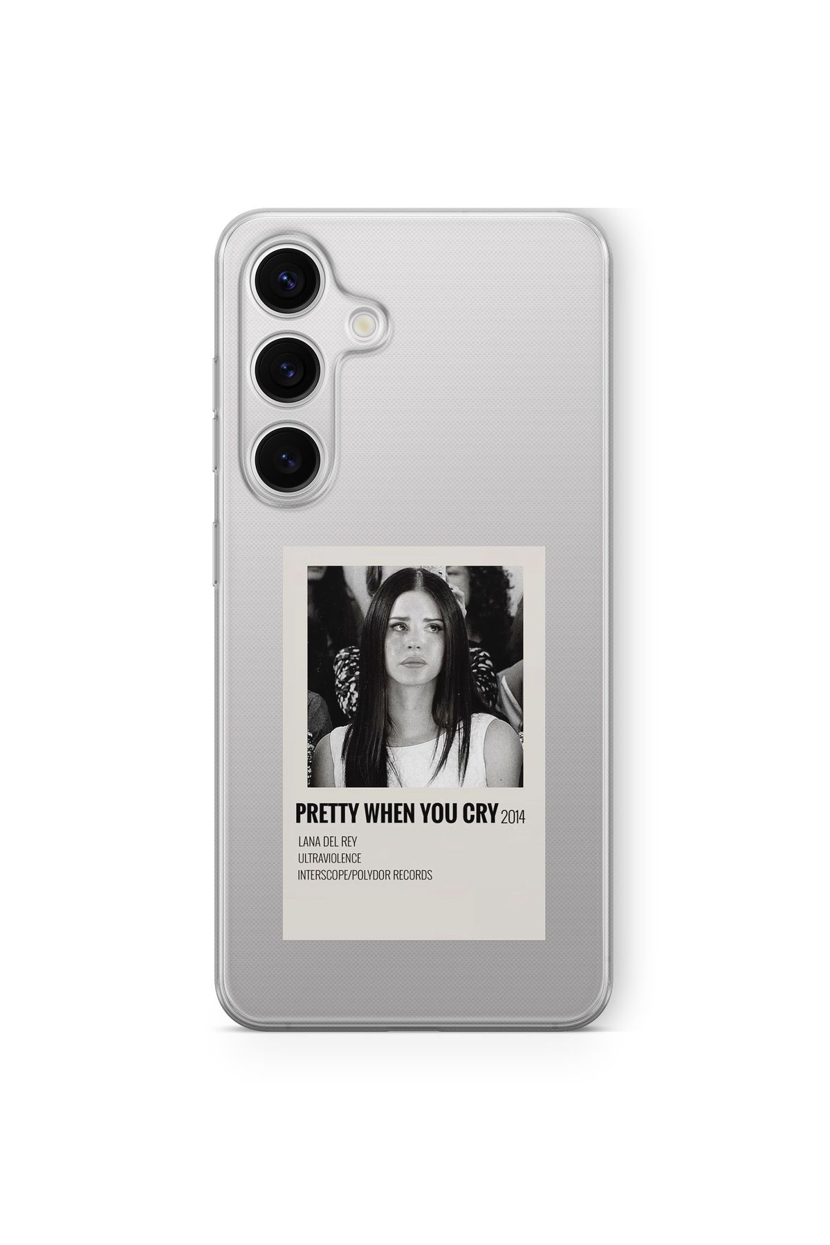 Space Star Samsung Galaxy A05S Uyumlu Pretty When You Cry Tasarım Baskılı Şeffaf Kılıf