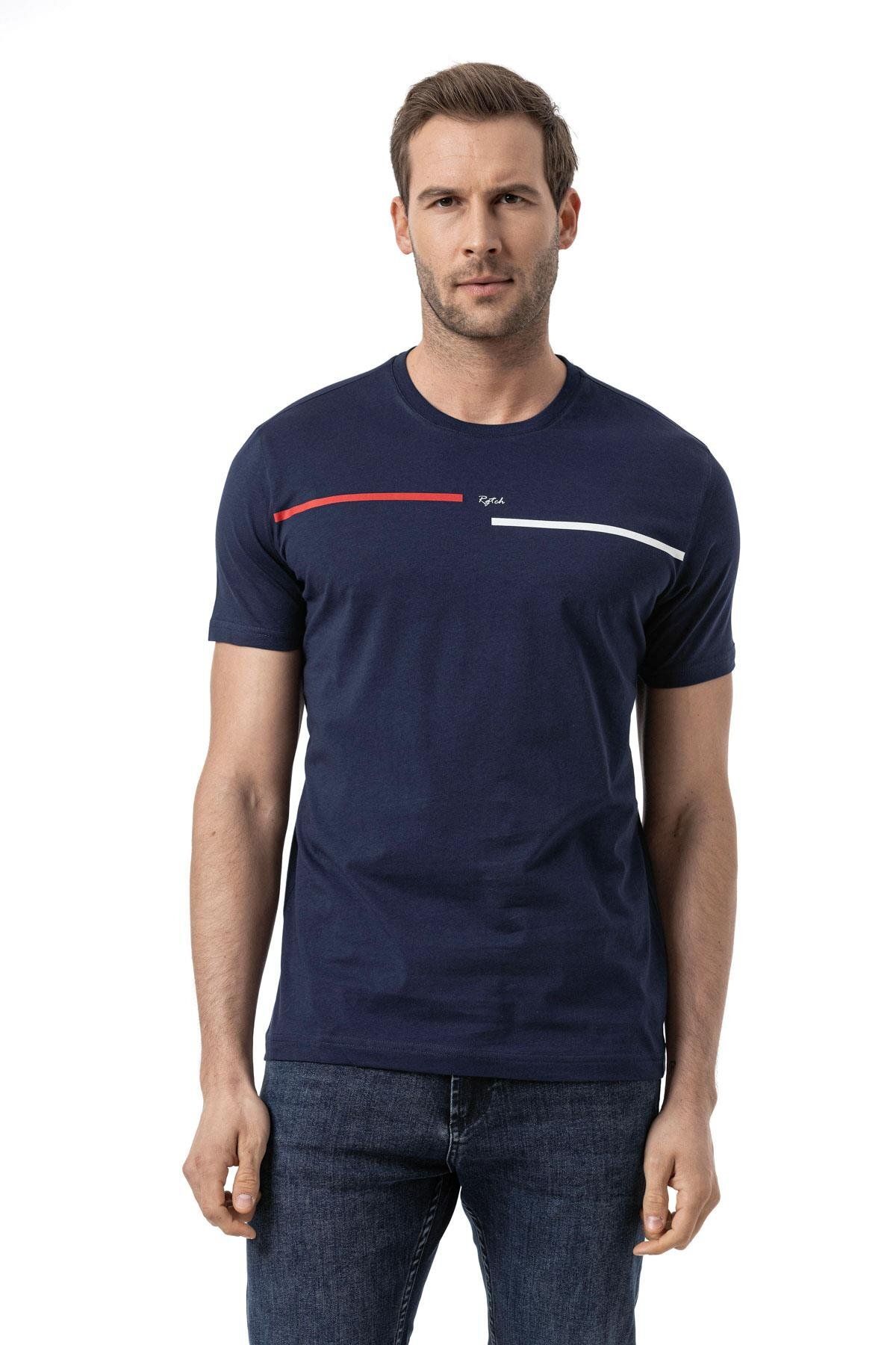 rugatchi Baskılı Bisiklet Yaka T-Shirt