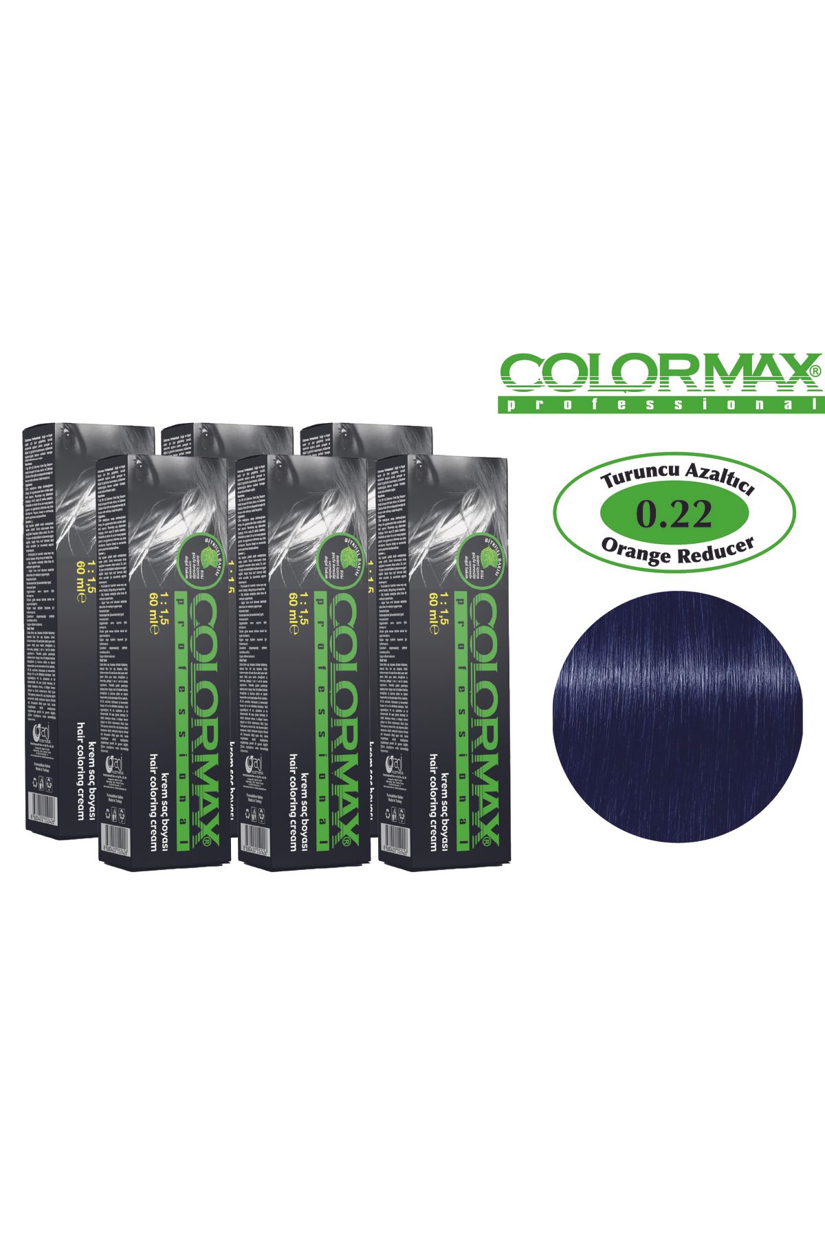 Colormax Yeni Colormax 0.22 Turuncu Düzeltici Saç Boyası - 6 Adet