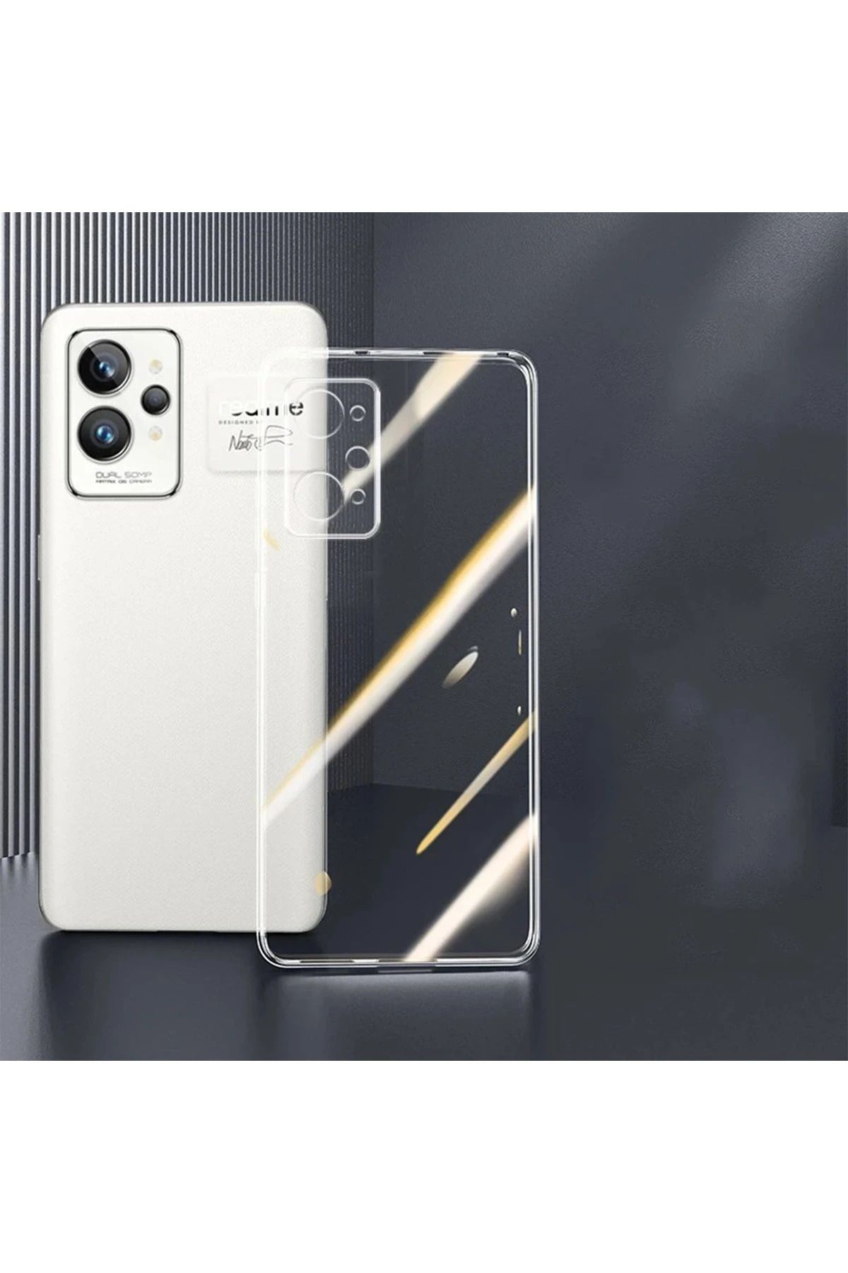 NewFace Realme GT2 5G Kılıf Lüx Şeffaf Silikon NRMSA