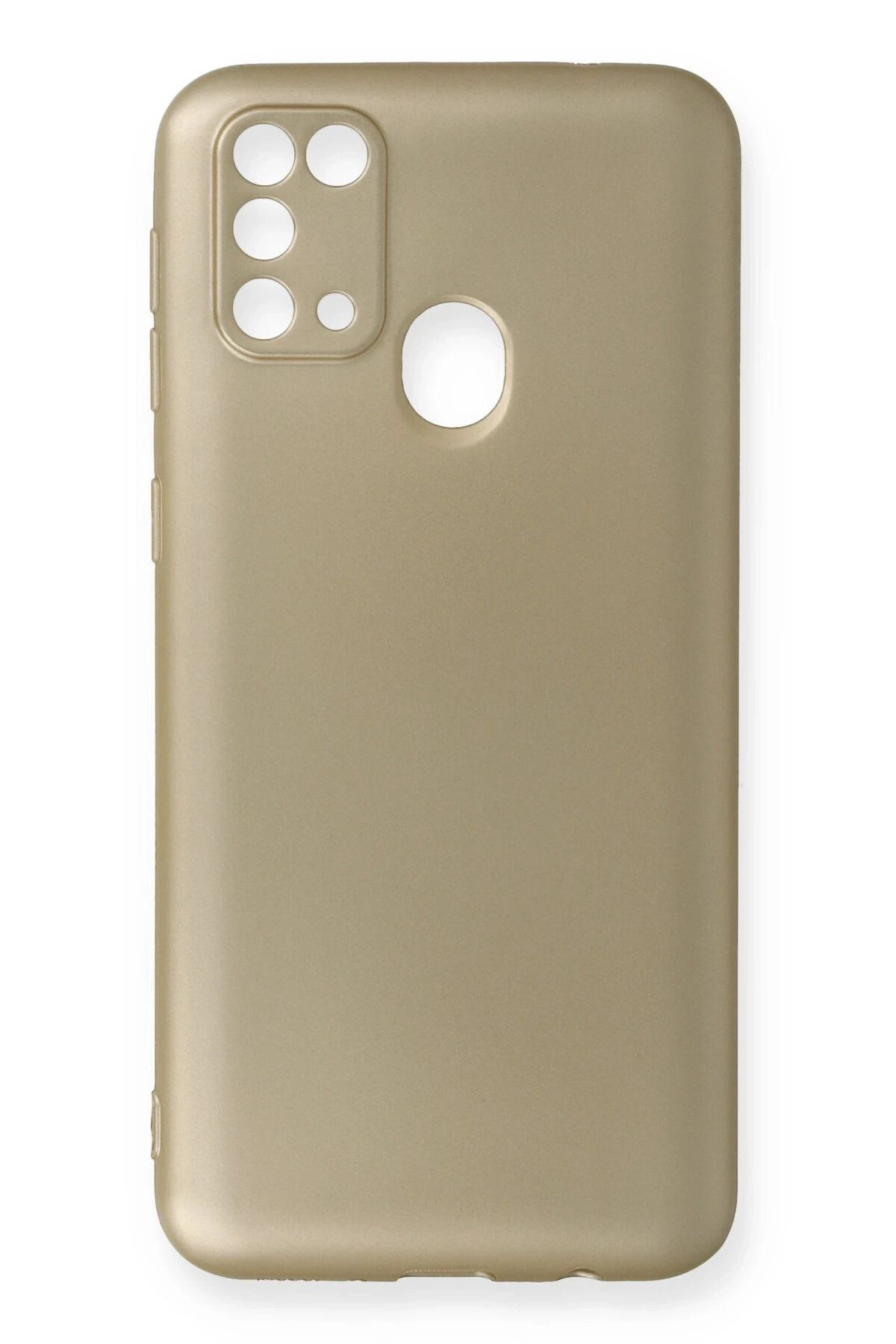 NewFace Samsung Galaxy M31 Kılıf First Silikon - Gold SVLRS