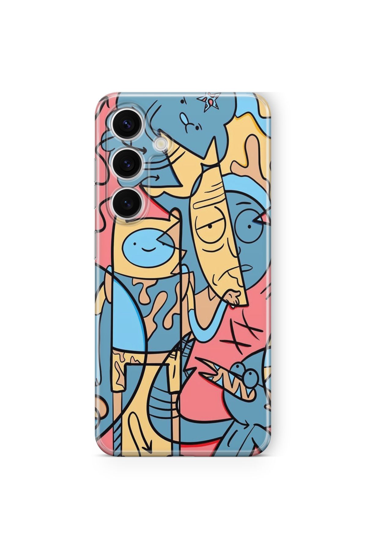 Space Star Samsung Galaxy A04s Uyumlu Cartoon Tasarım Baskılı Şeffaf Kılıf