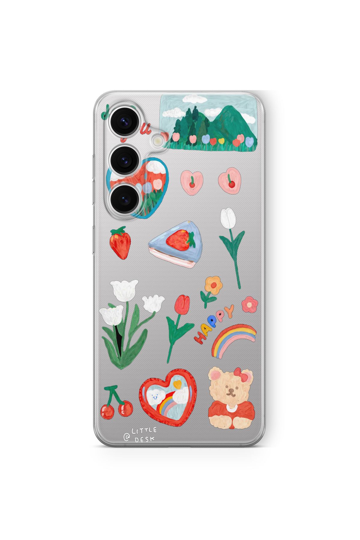 Space Star Samsung Galaxy A04s Uyumlu Love You Tasarım Baskılı Şeffaf Kılıf