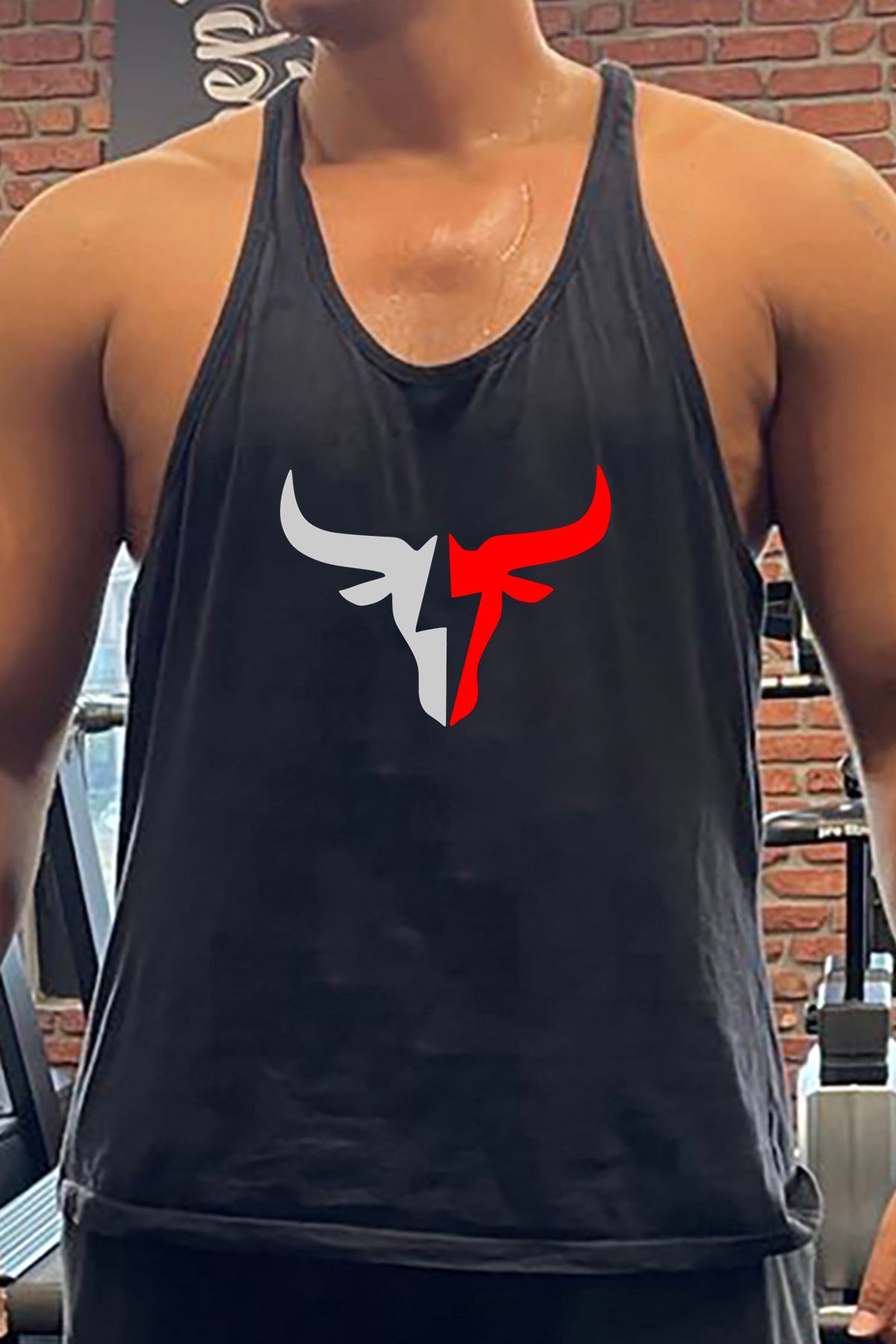 BLUU Bully Gym Fitness Tank Top Sporcu Atleti