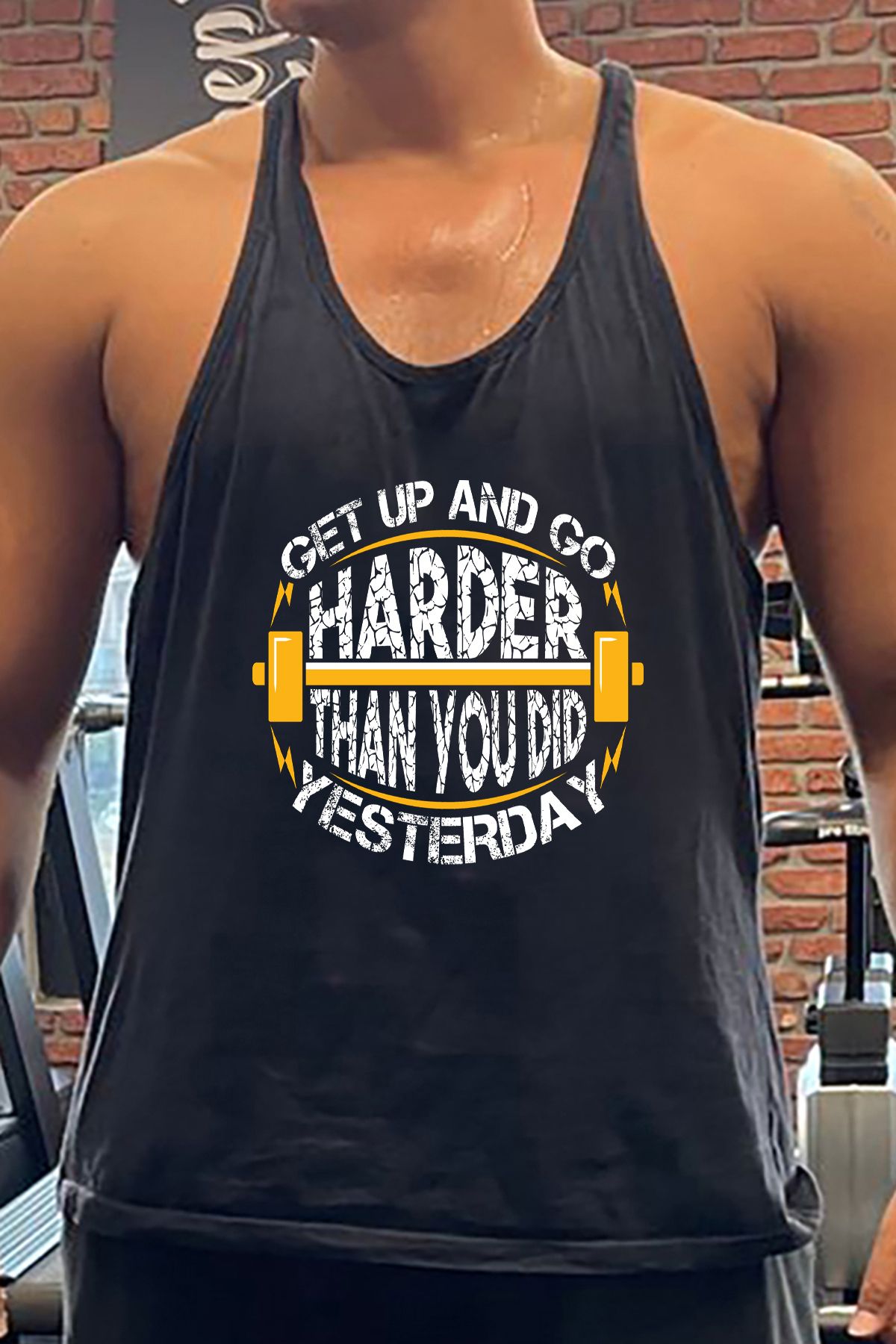 BLUU YouDid Gym Fitness Tank Top Sporcu Atleti