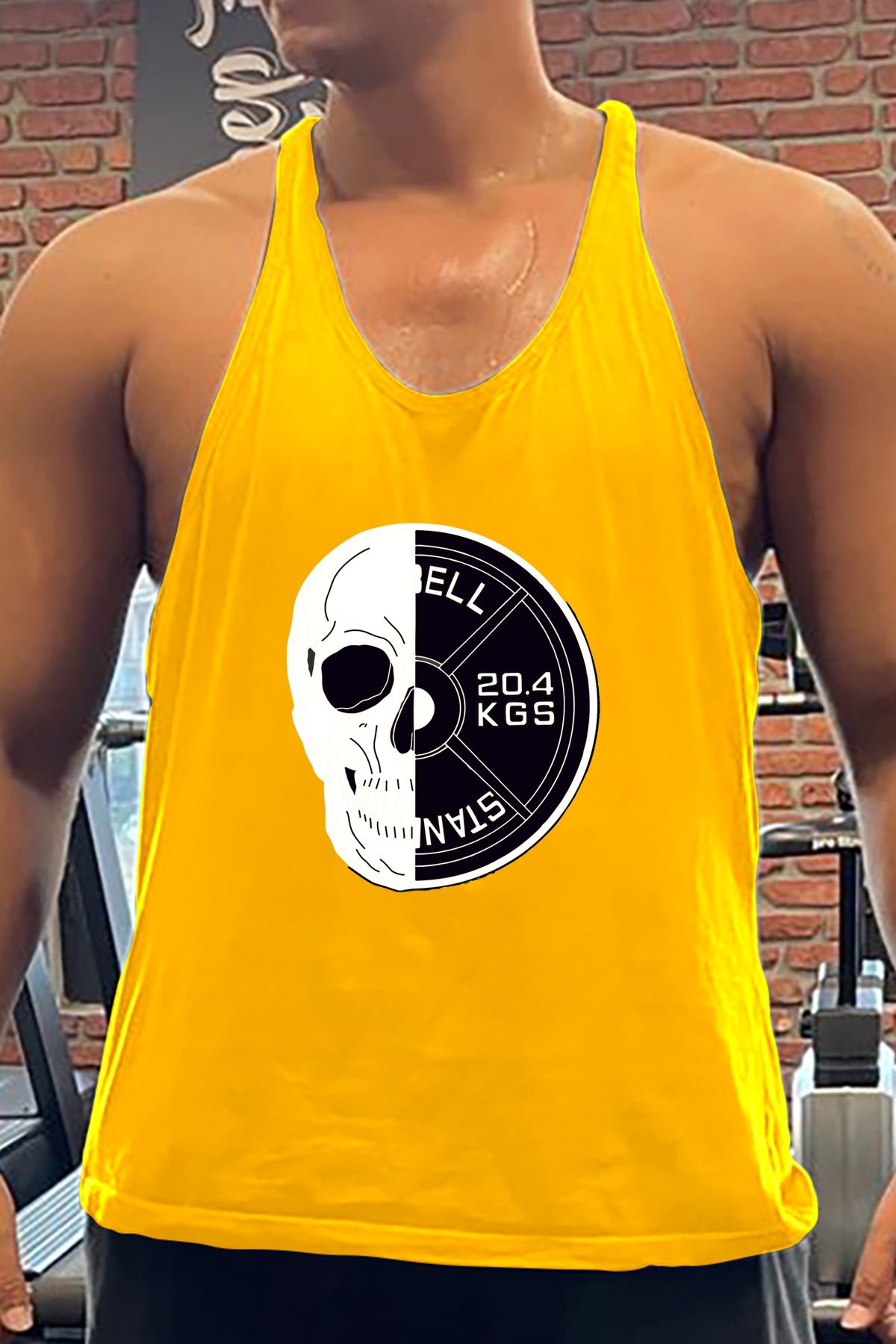 BLUU BarQo Gym Fitness Tank Top Sporcu Atleti
