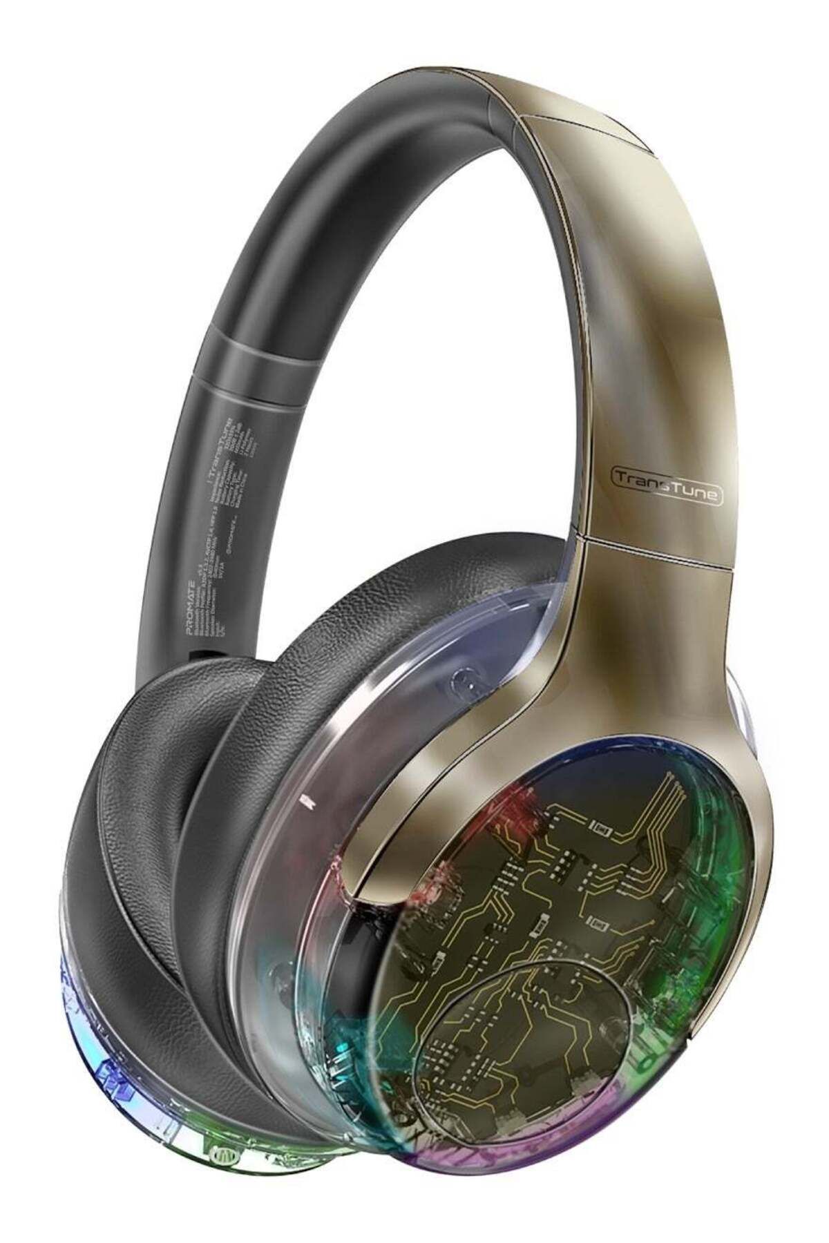 Promate-TransTune Wireless Headphones with Bluetooth ANC v5.3 1