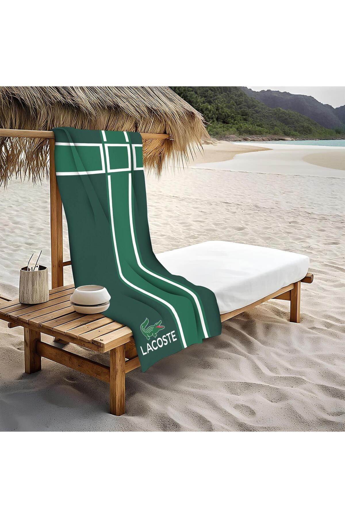 Doruklar Home Collection Dekoratif Modern Desenli Plaj Deniz Havlusu Peştamal 80x160 CM LUX83