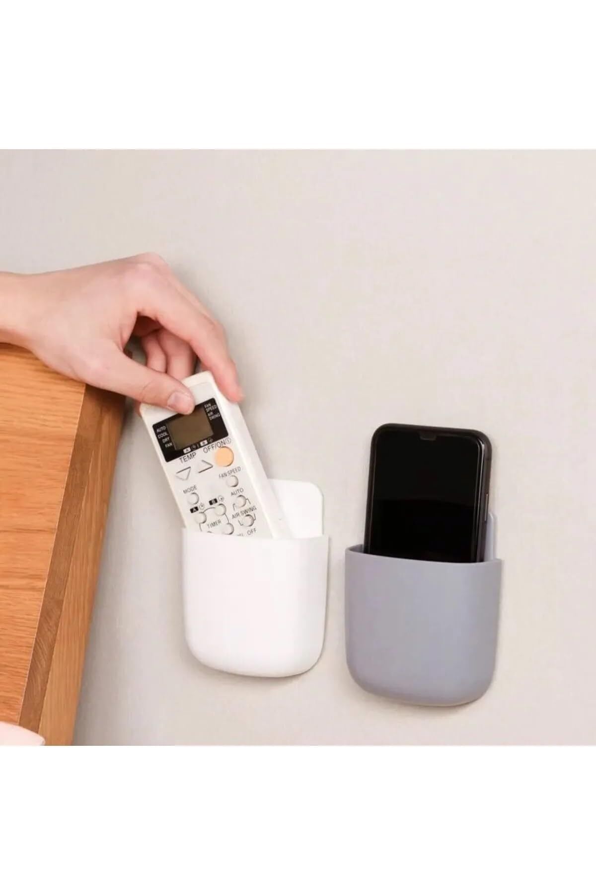 DERİK Derik Concept Duvara Monte Telefon Şarj İstasyonu Pratik Yapışkanlı Telefon Banyo Mutfak Askıs