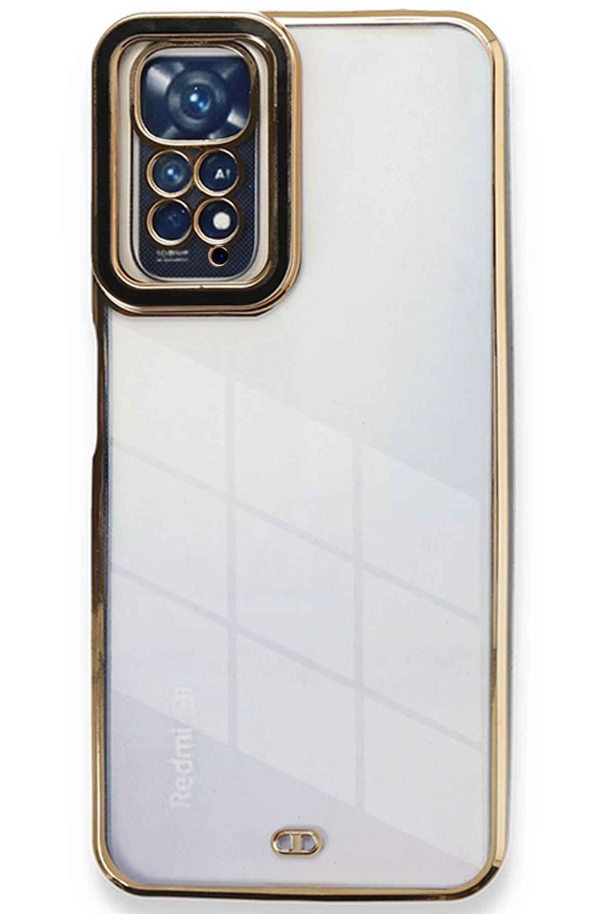 NewFace Xiaomi Redmi Note 11 Pro Kılıf Liva Lens Silikon - Siyah FLKRY