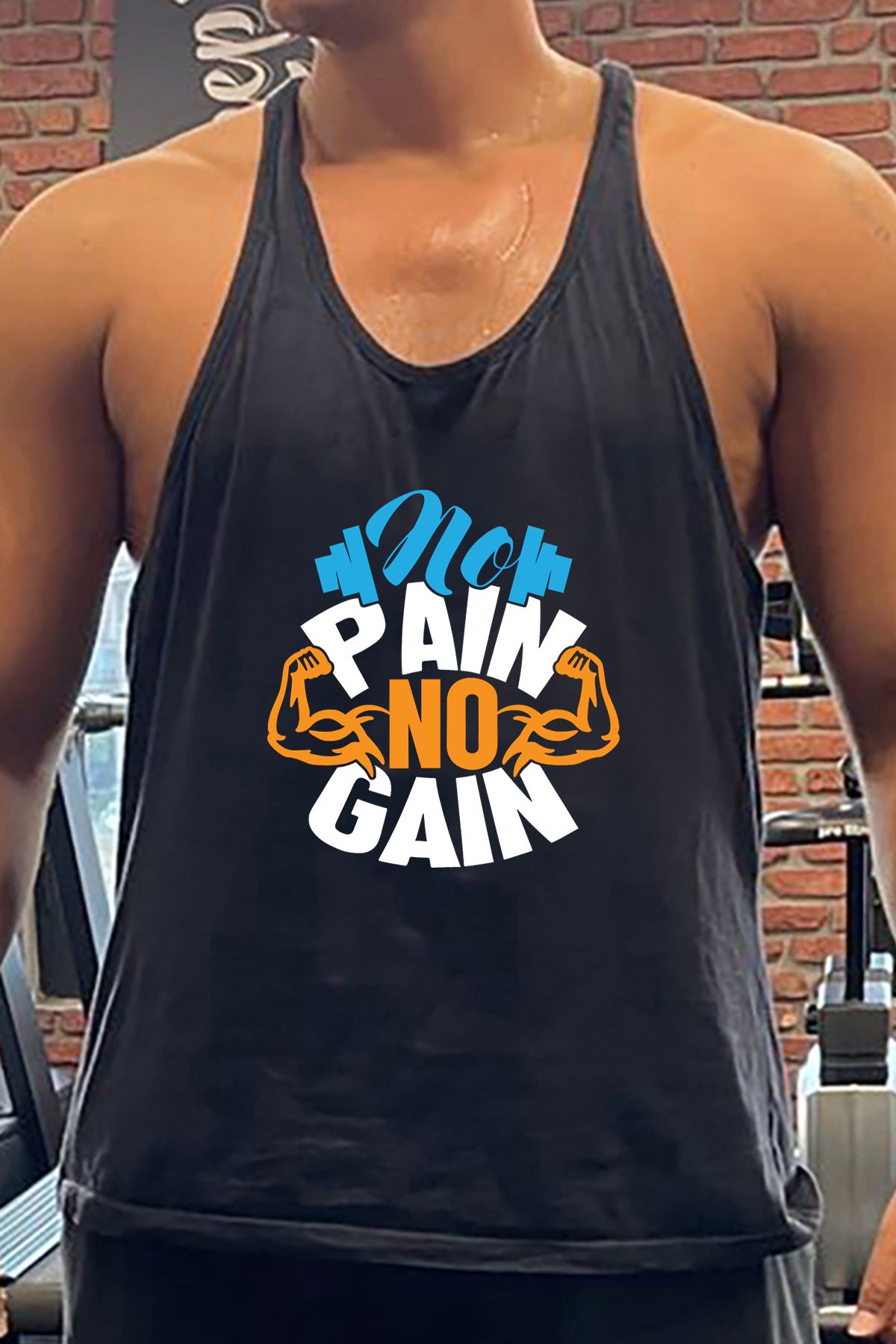 BLUU PowerPain Gym Fitness Tank Top Sporcu Atleti