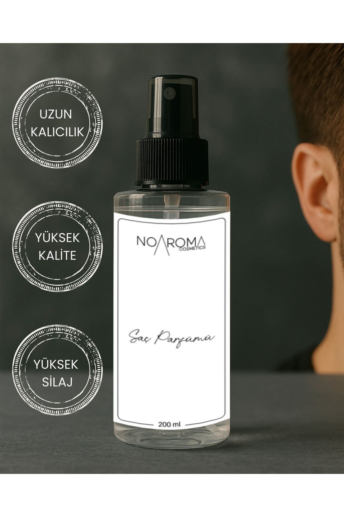 Noaroma MAN IN BLACK ERKEK PARFÜM KOKULU SAÇ PARFÜMÜ 200 ML