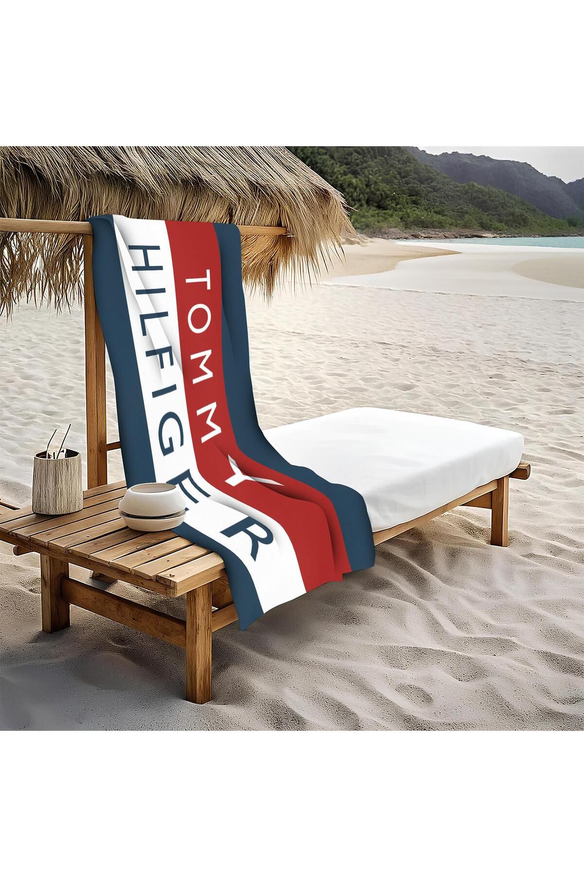 Doruklar Home Collection Dekoratif Modern Desenli Plaj Deniz Havlusu Peştamal 80x160 CM LUX82