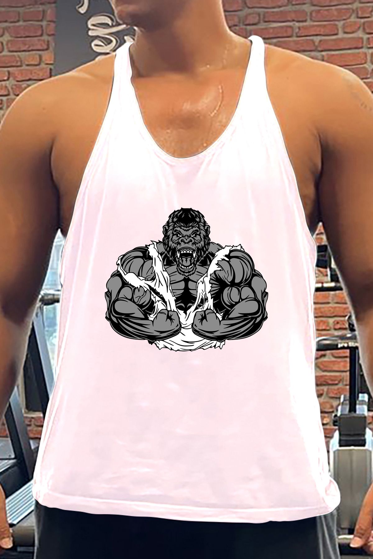 BLUU Gorzilla Gym Fitness Tank Top Sporcu Atleti