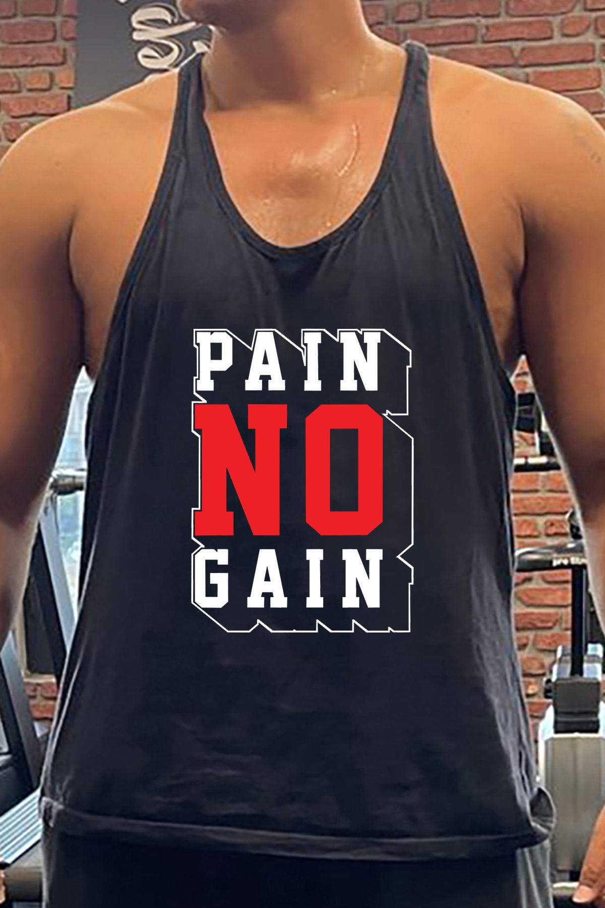 BLUU PaGa Gym Fitness Tank Top Sporcu Atleti