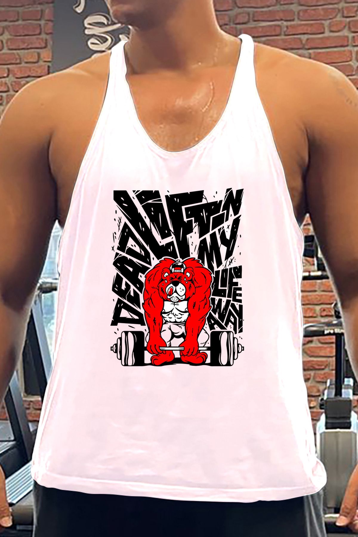 BLUU DeadLift Gym Fitness Tank Top Sporcu Atleti