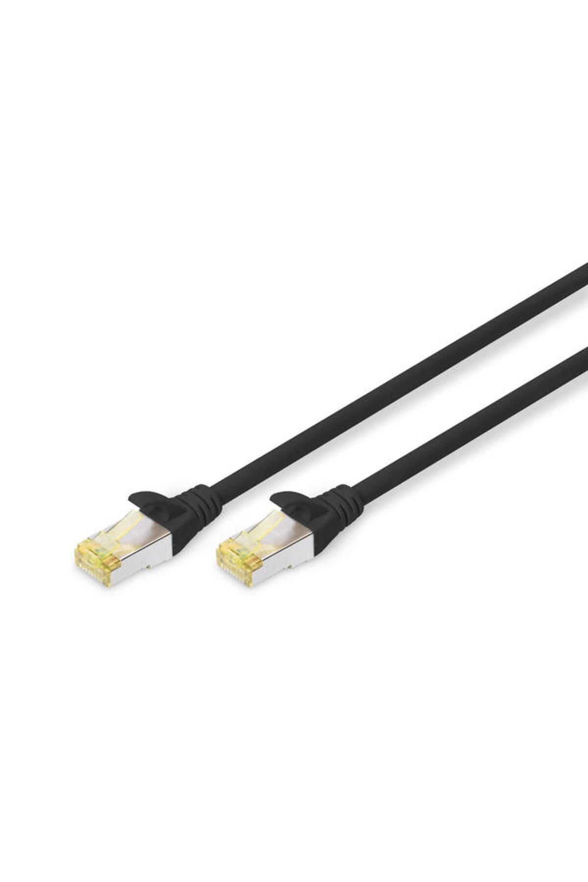 Assmann Digitus DK-1644-A-005/BL 0.50 Mt F-FTP CAT6A AWG 26/7 LSZH Siyah Patch Cord Kablo
