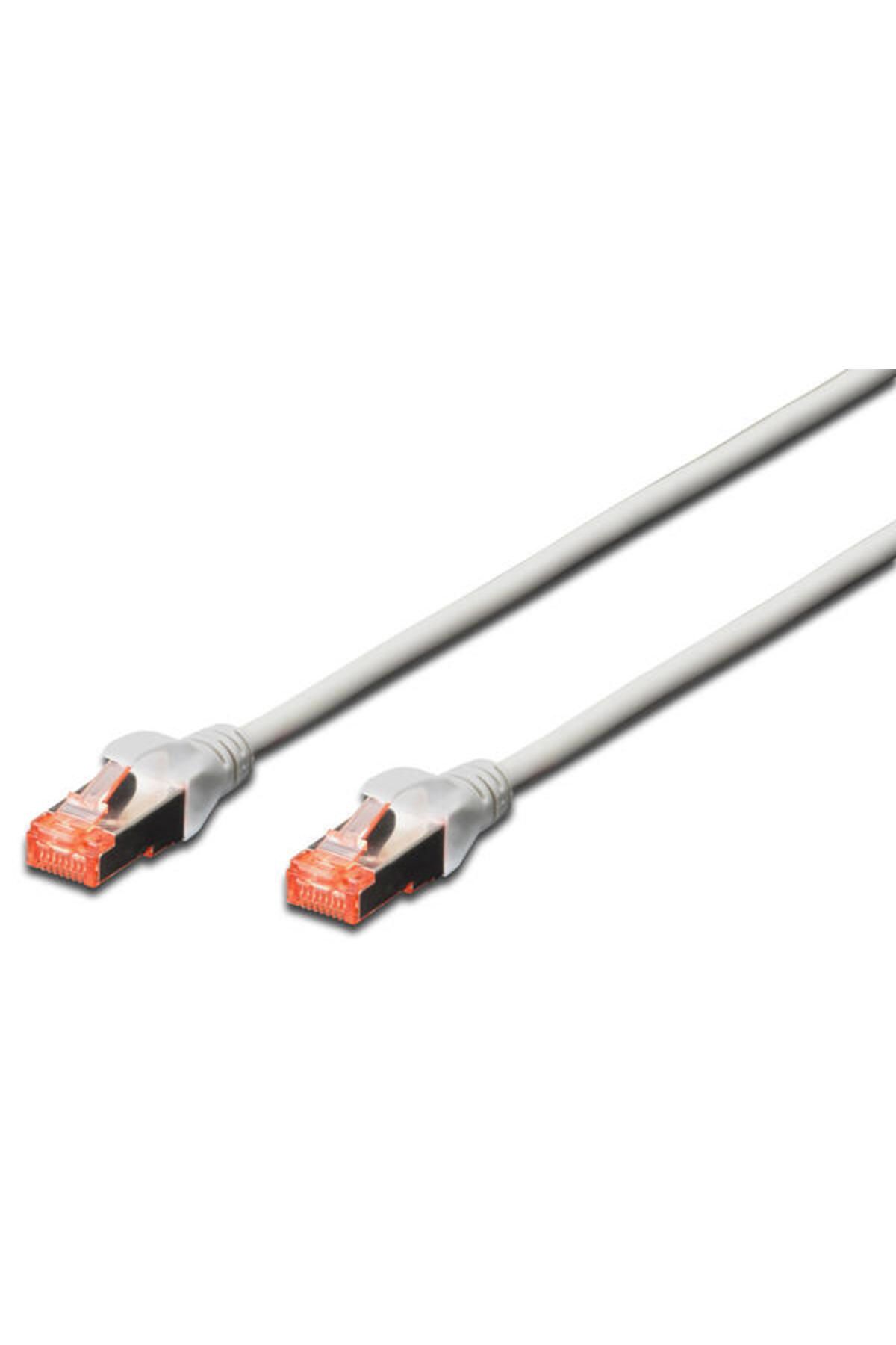 Assmann Digitus DK-1644-100 10 Mt CAT6 AWG27/7 Holegen S/FTP Gri Patch Cord Kablo