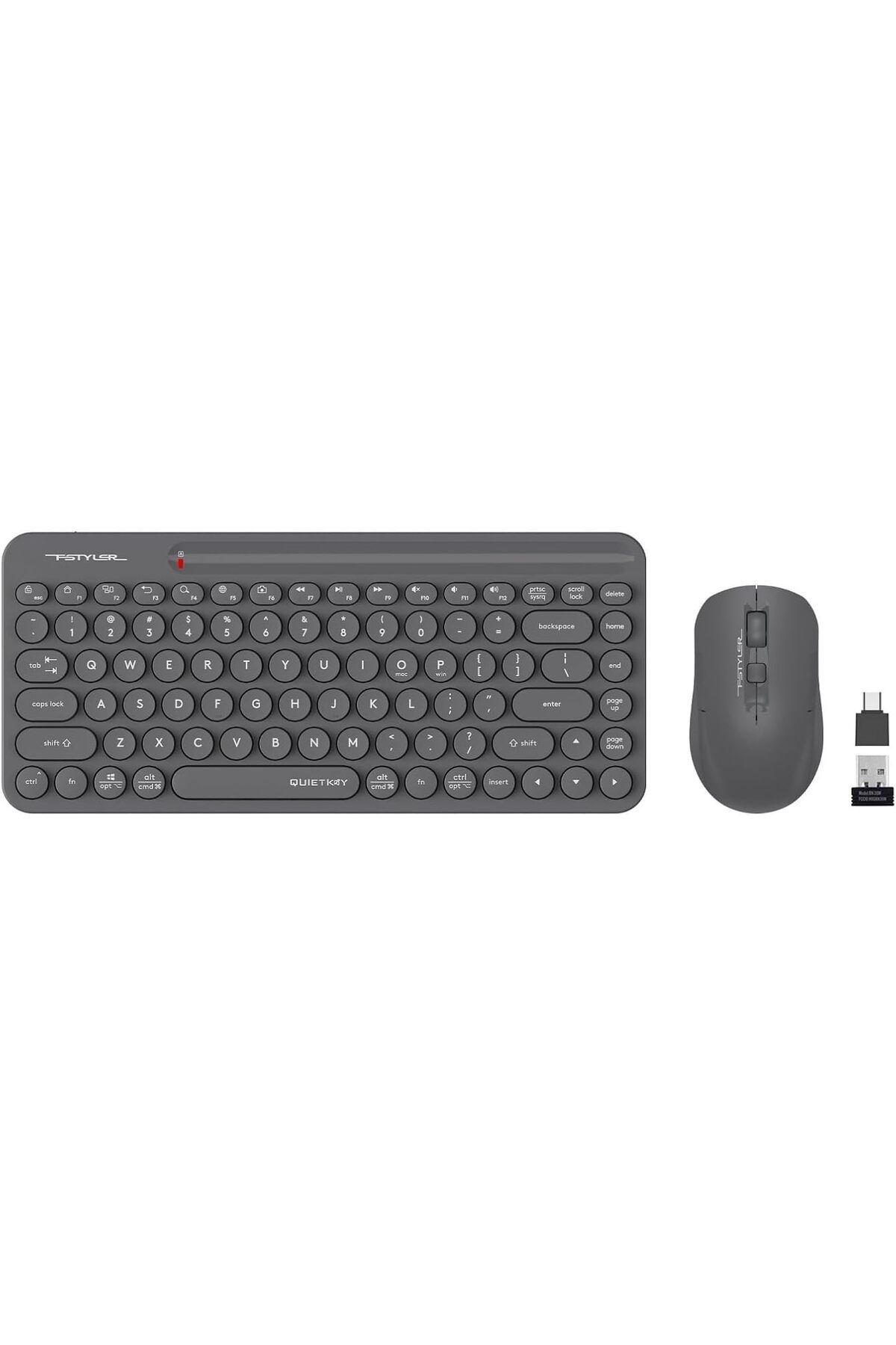 DERİK Derik TECH FG3200 Air2 2.4Ghz Kablosuz Q Türkçe FN-Multimedya Klavye + 2000Dpi Optik Mouse MİNİ