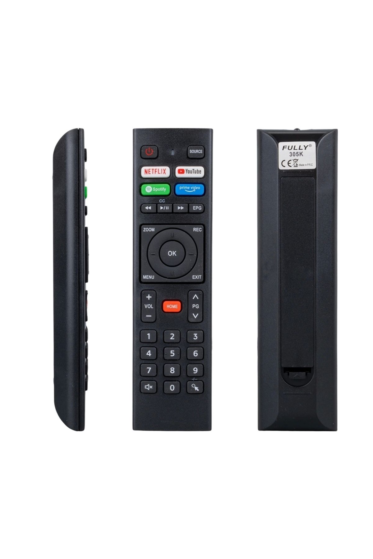 TELENOVA NETFLIX - YOUTUBE - SPOTIFY - PRIME VIDEO TUŞLU SES KOMUTSUZ LCD LED TV KUMANDA (5047)