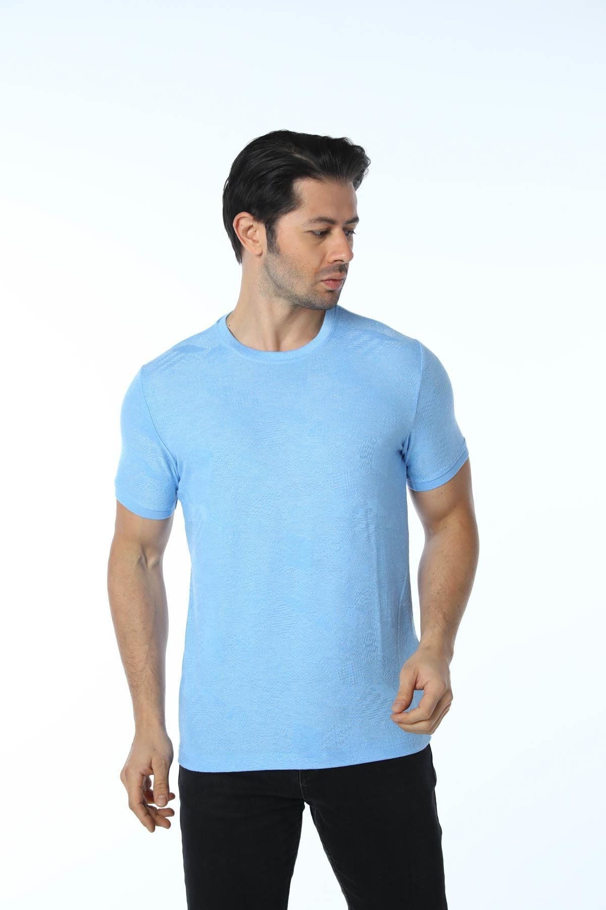 rugatchi Jakarlı Bisiklet Yaka T-Shirt
