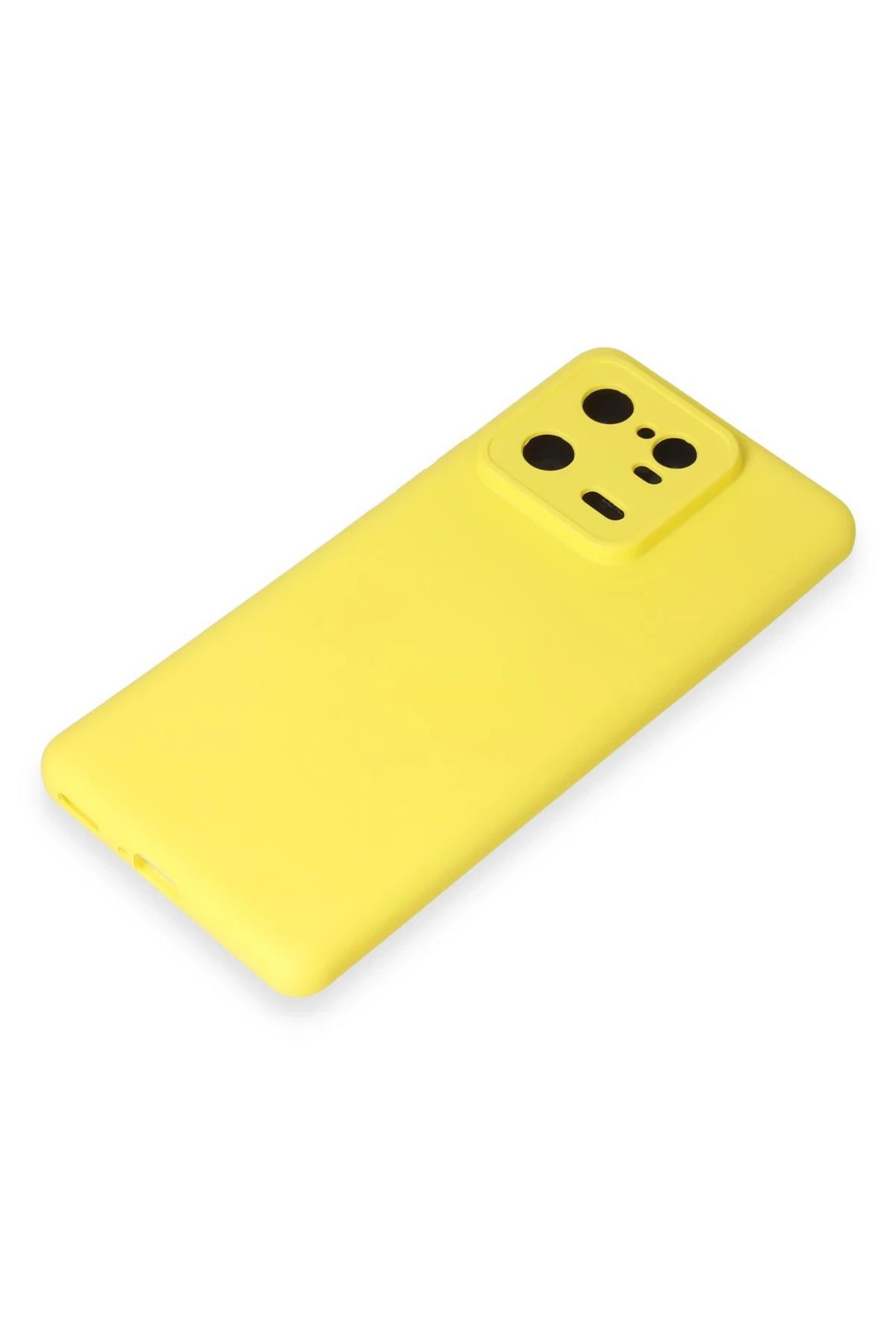 NewFace Xiaomi Mi 13 Pro uyumlu Kılıf Nano içi Kadife Silikon - Sarı WLZOR