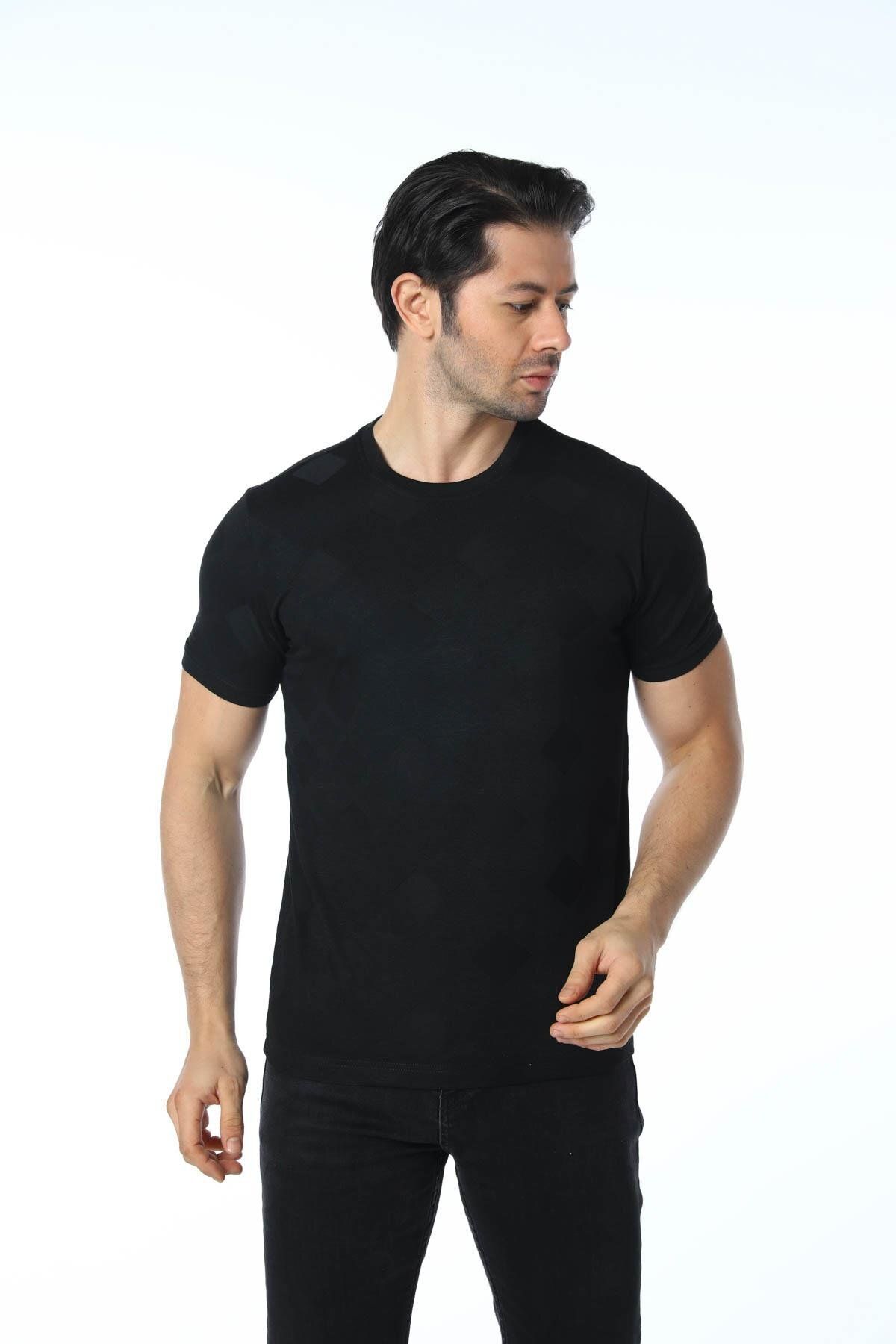rugatchi Jakarlı Bisiklet Yaka T-Shirt