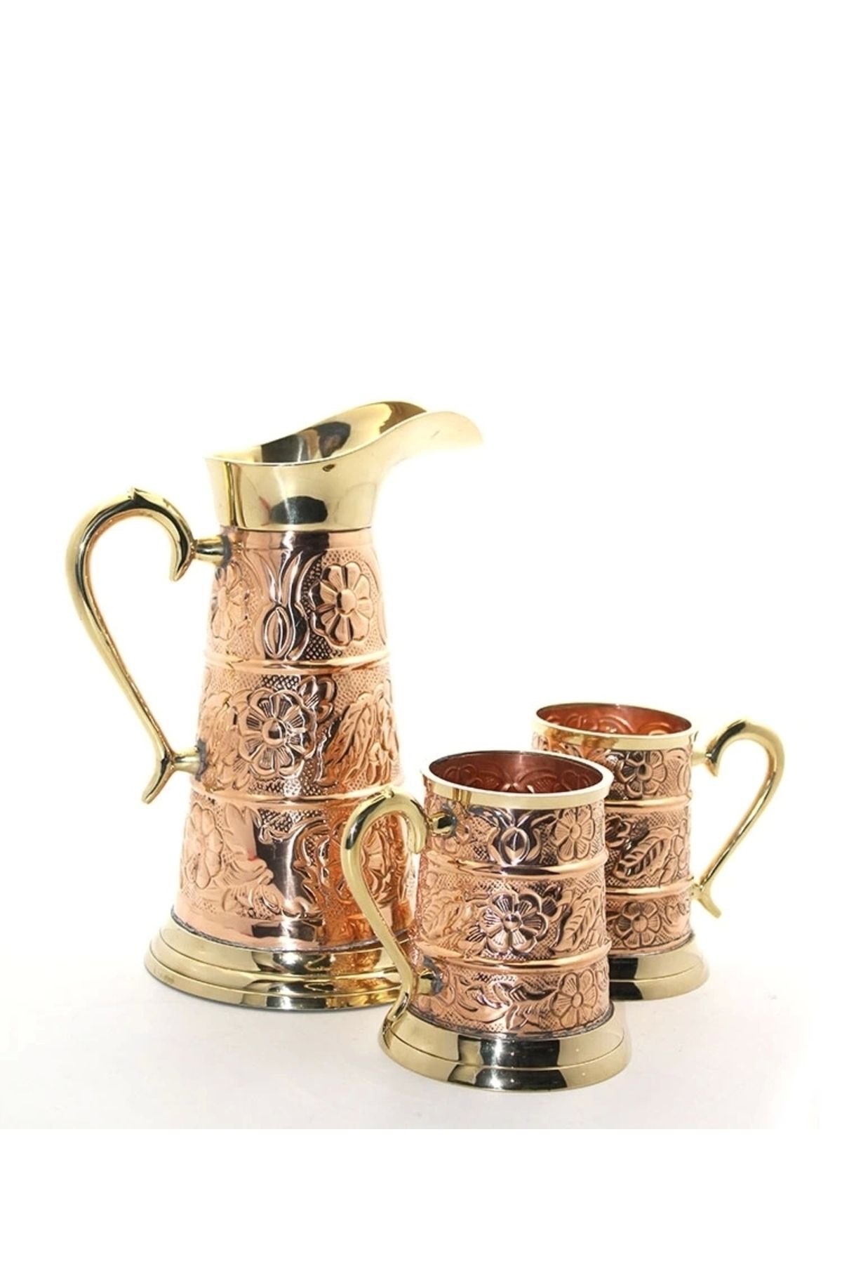 STOREMAX Pirinç 2 Bardaklı Sürahi Seti 6026