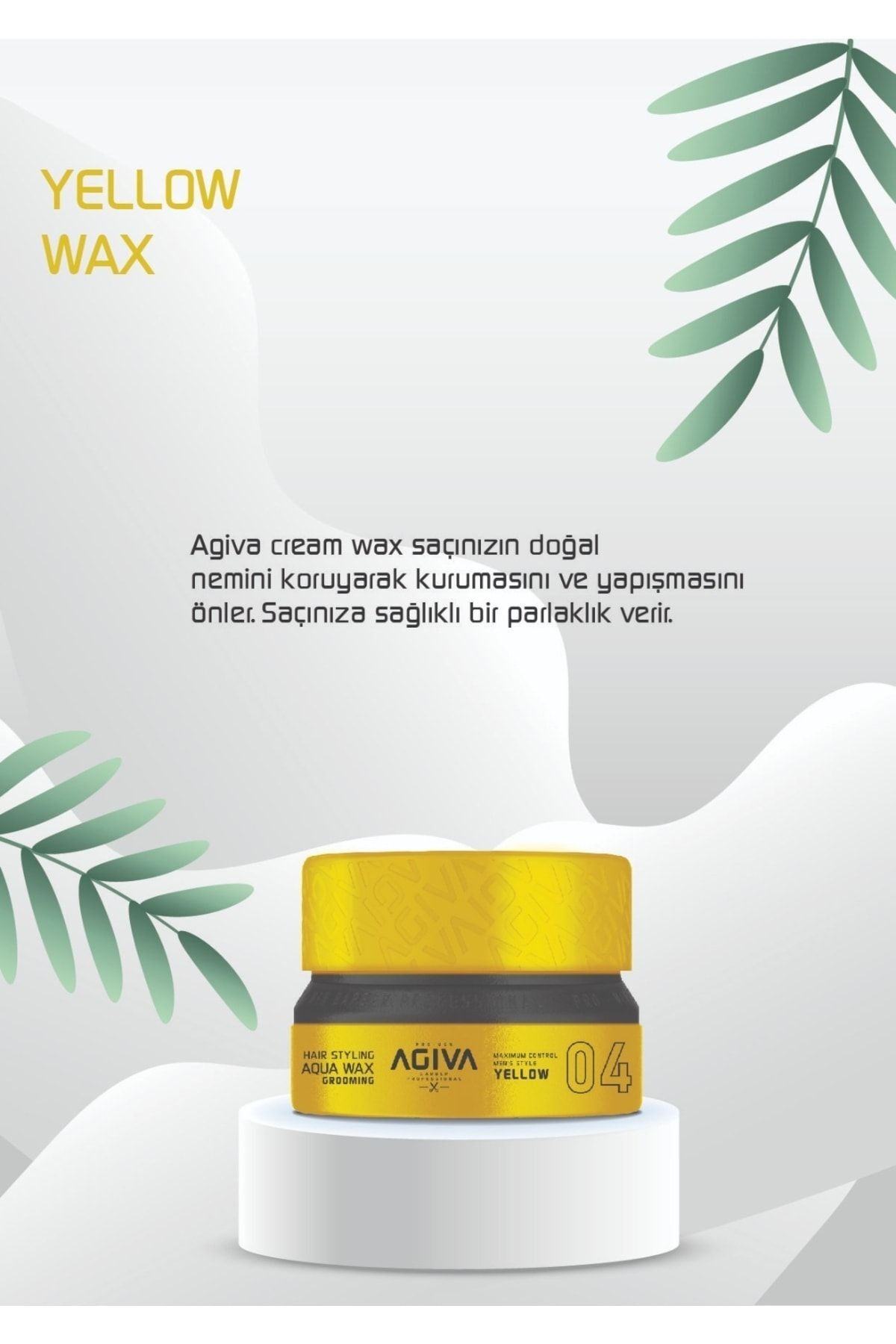Wax 155 ml 04 (Grroomıng) Sarı — YELLOW — تصویر 2 از 4