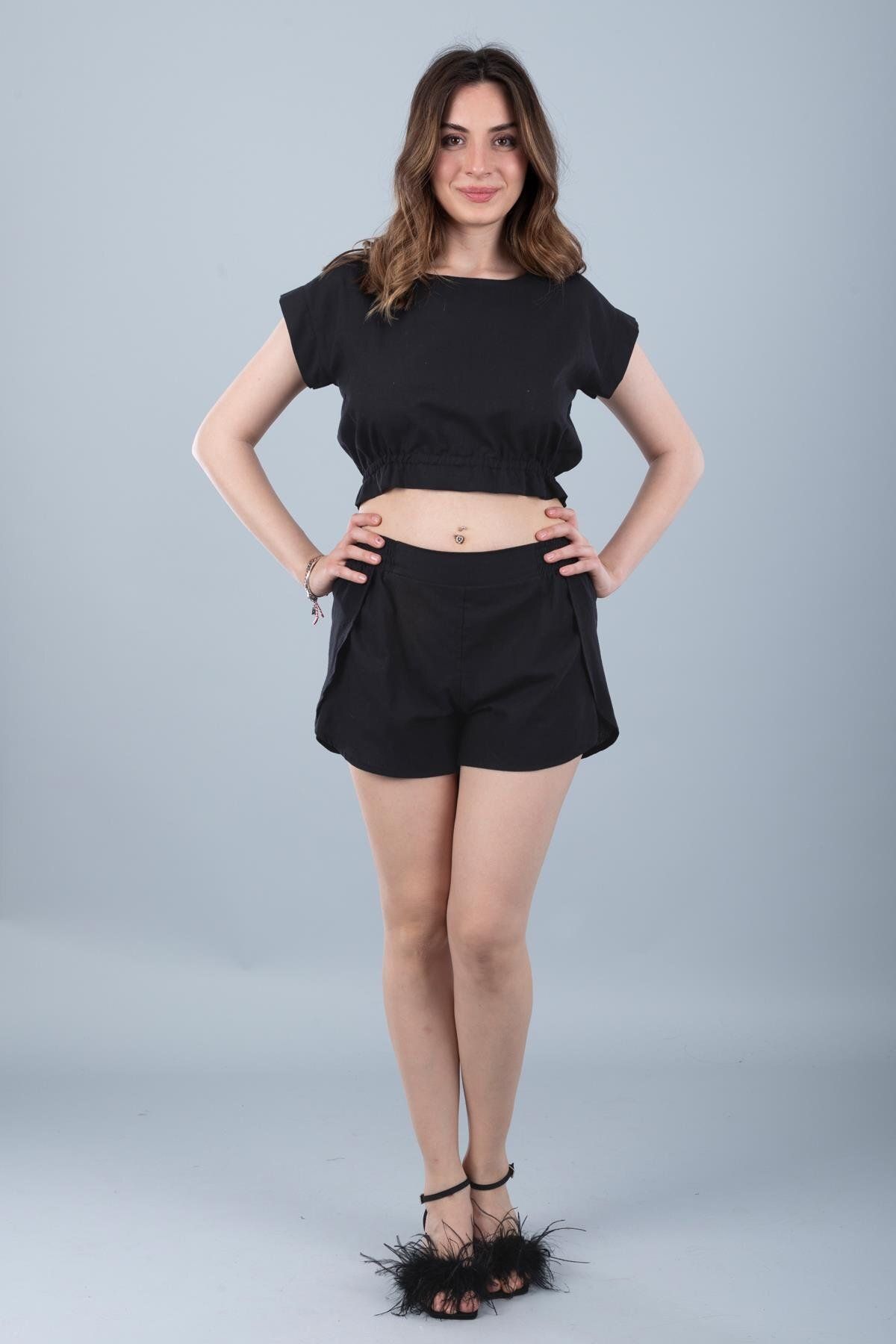 Bonitas Beachwear Pamuklu Şort Siyah