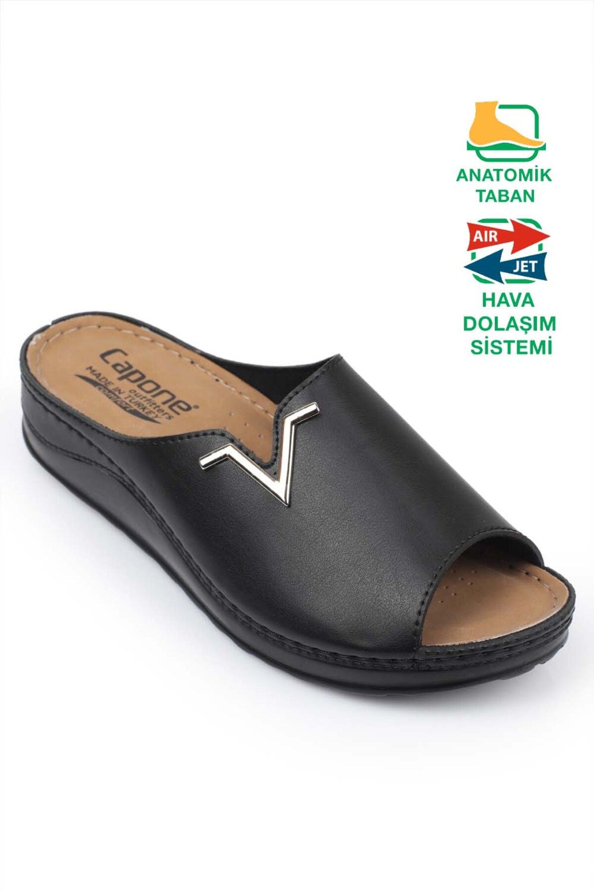 Capone Outfitters Jada 107012 Damskie Komfortowe Anatomiczne Kapcie Kobieta - 37