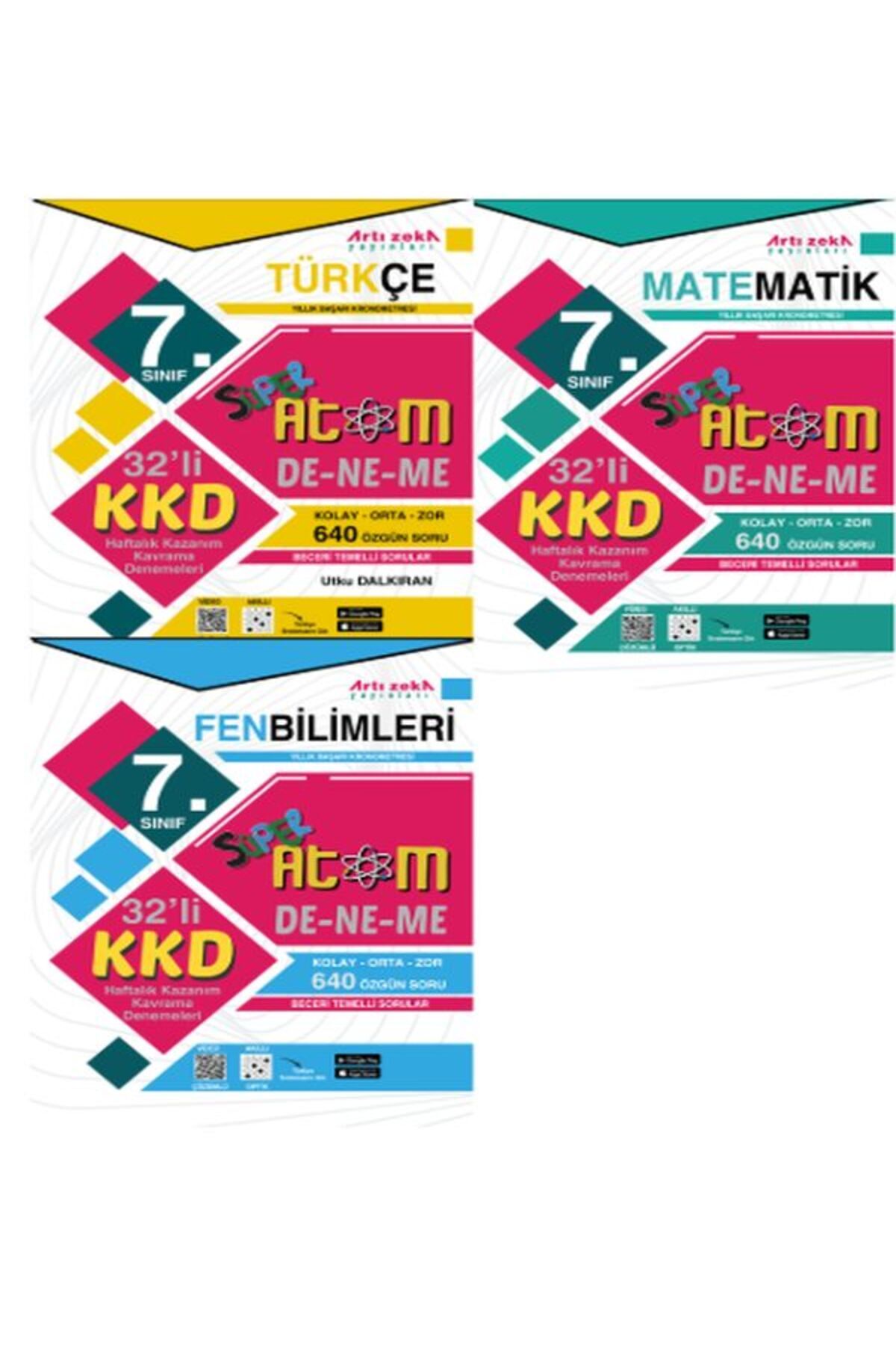 Artı Zeka Yayınları 7. SINIF HAFTALIK KAZANIM KAVRAMA ATOM DENEMELERİ SET
