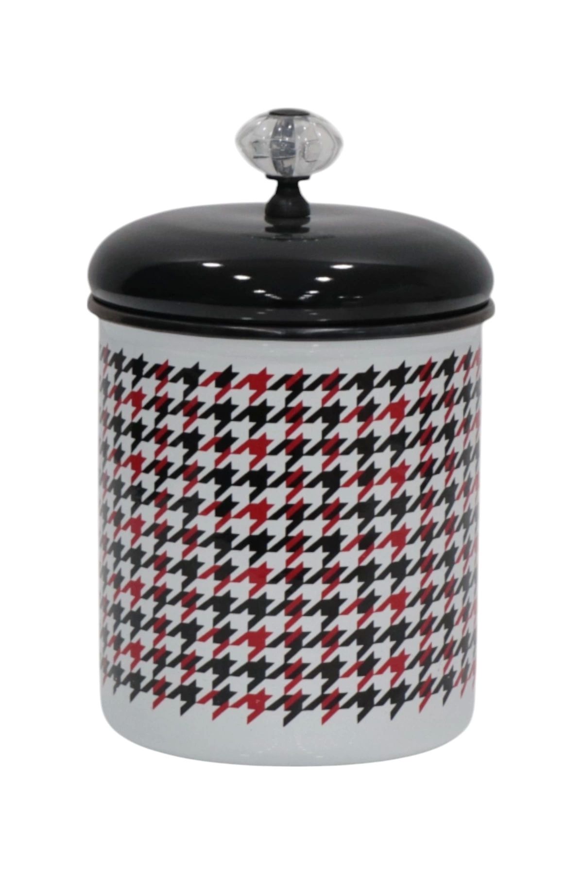 PR HOME Forte Black Emaye Baharatlık Kavanoz Büyük Boy 14 Cm