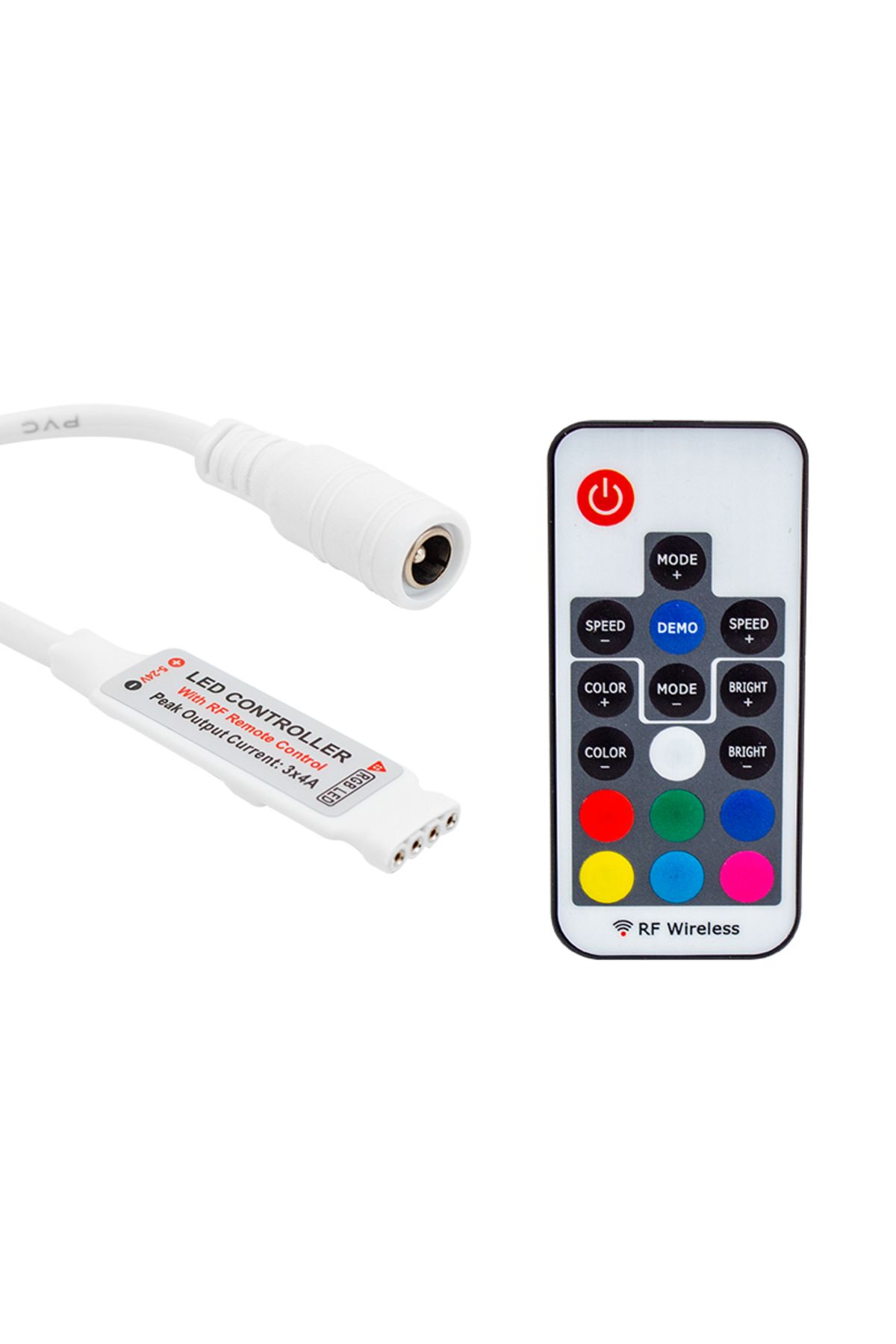 Emperium LED RGB KONTROL DEVRESİ 12 VOLT RF KÜÇÜK MODÜLLÜ UZAK MESAFE ALGILAMALI (5122)
