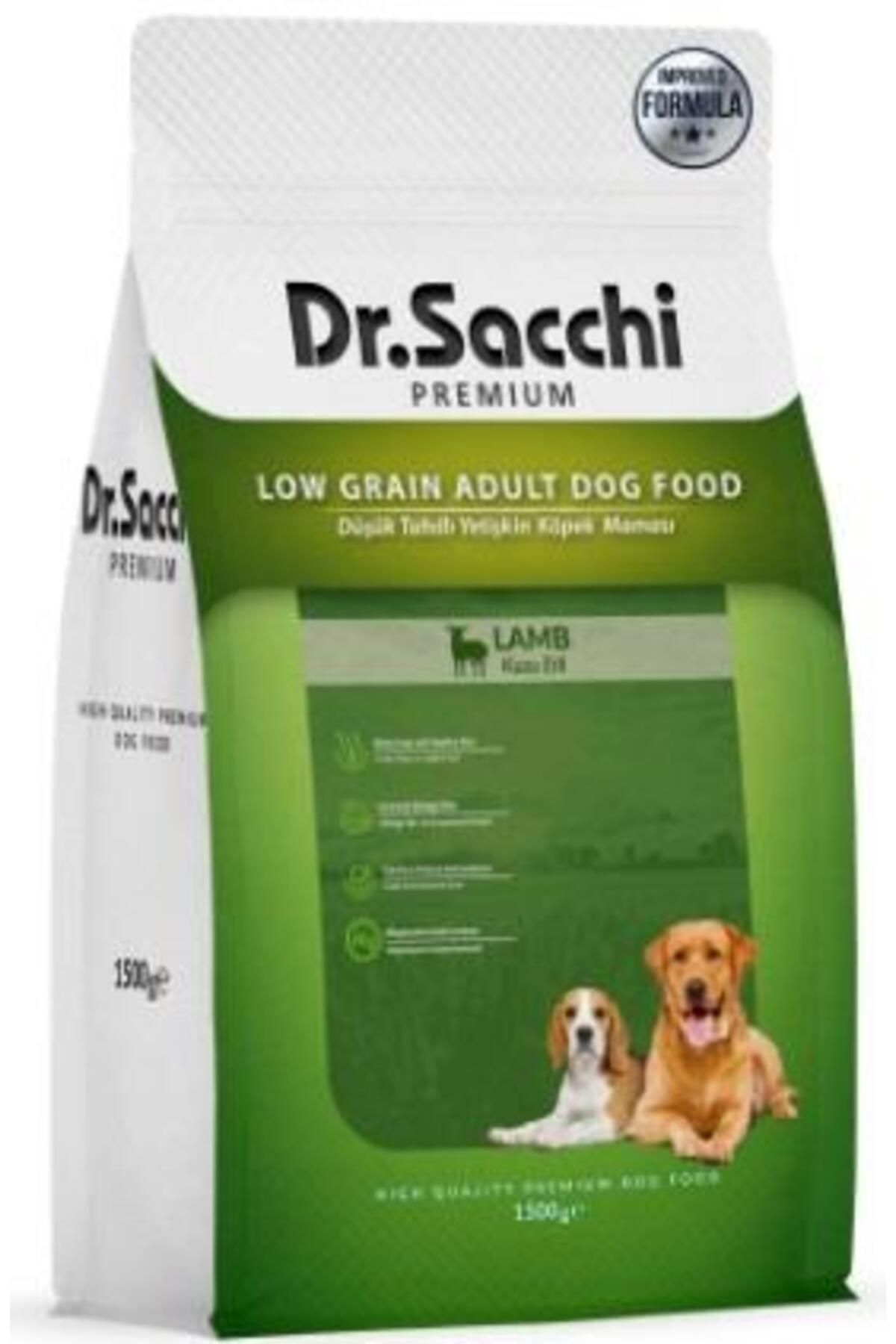 Dr. Sacchi Premium Düşük Tahıllı Kuzu Etli Yetişkin Kedi Maması 10 Kg