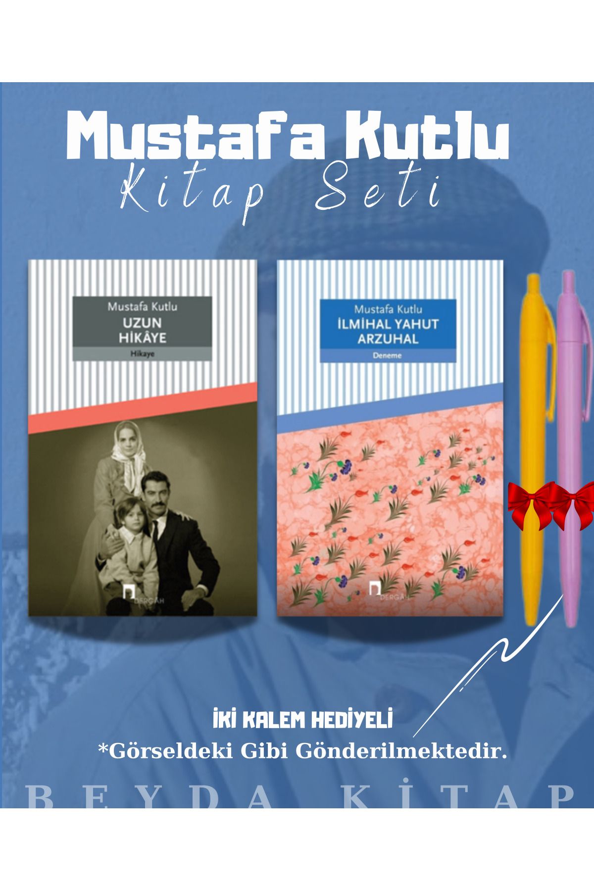 Dergah Yayınları Uzun Hikaye - İlmihal Yahut Arzuhal- Mustafa Kutlu - Kitap Seti - Kalem Hediyeli