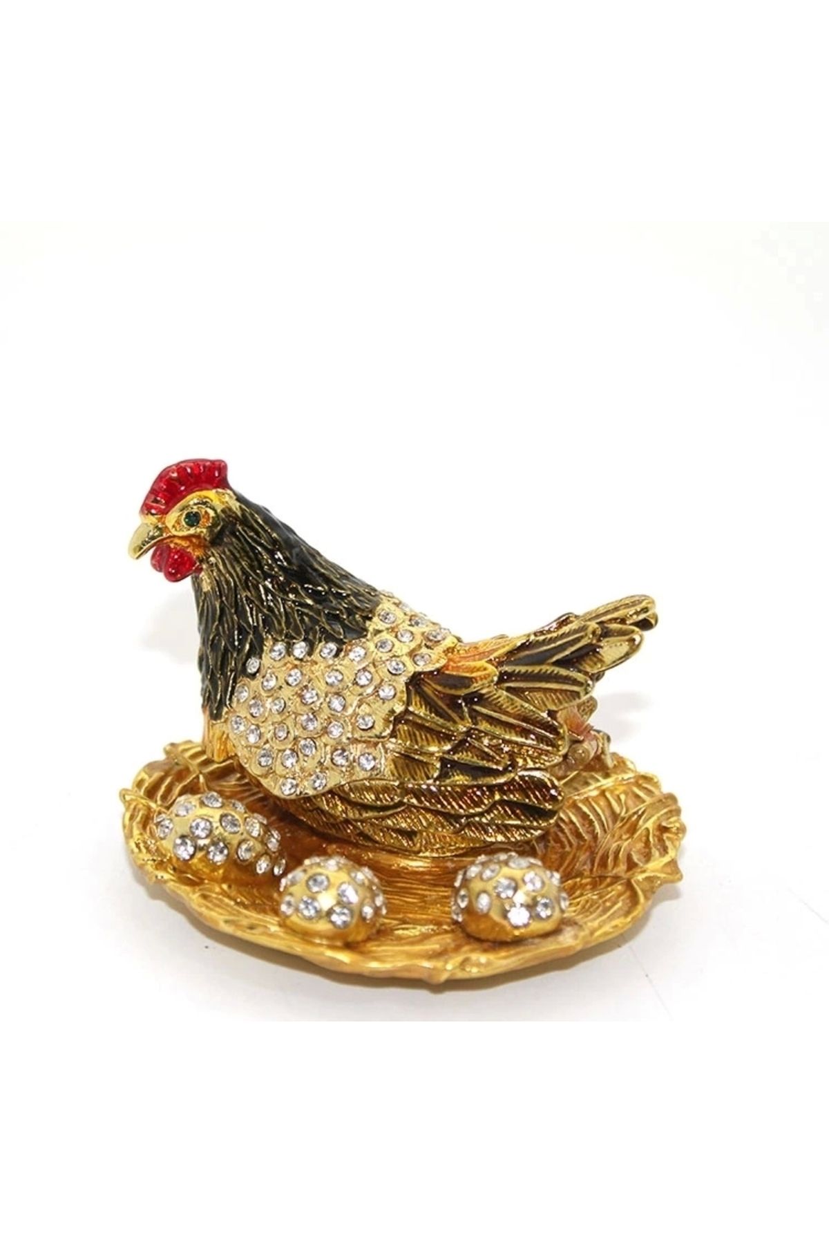 STOREMAX Swaroski Taşlı Yumurtalı Tekli Tavuk Alk1910