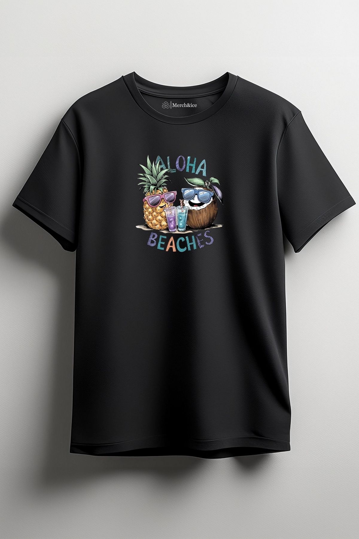 Merch&ice Aloha Beaches Baskılı Unisex T-Shirt