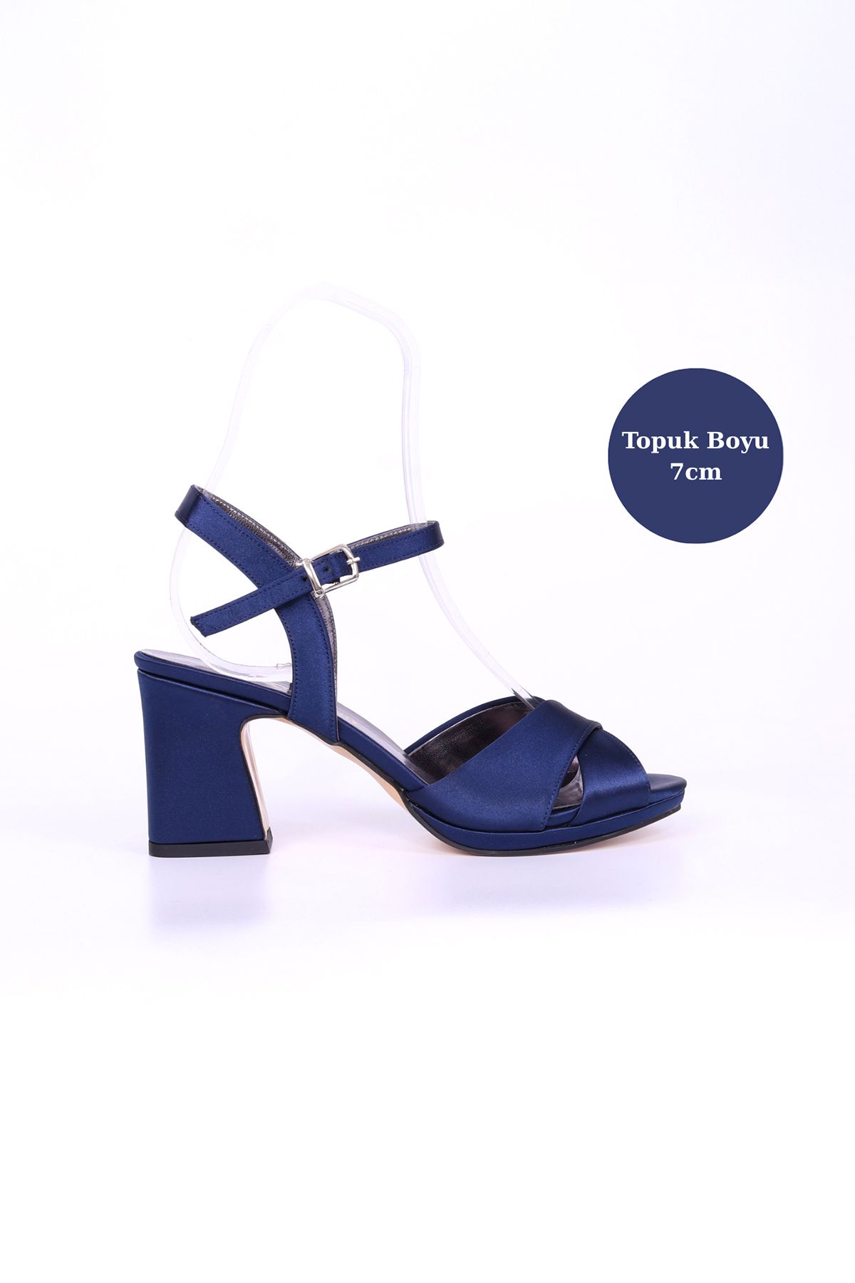 E&L Company 7cm Lacivert saten. Koşma Garantili.