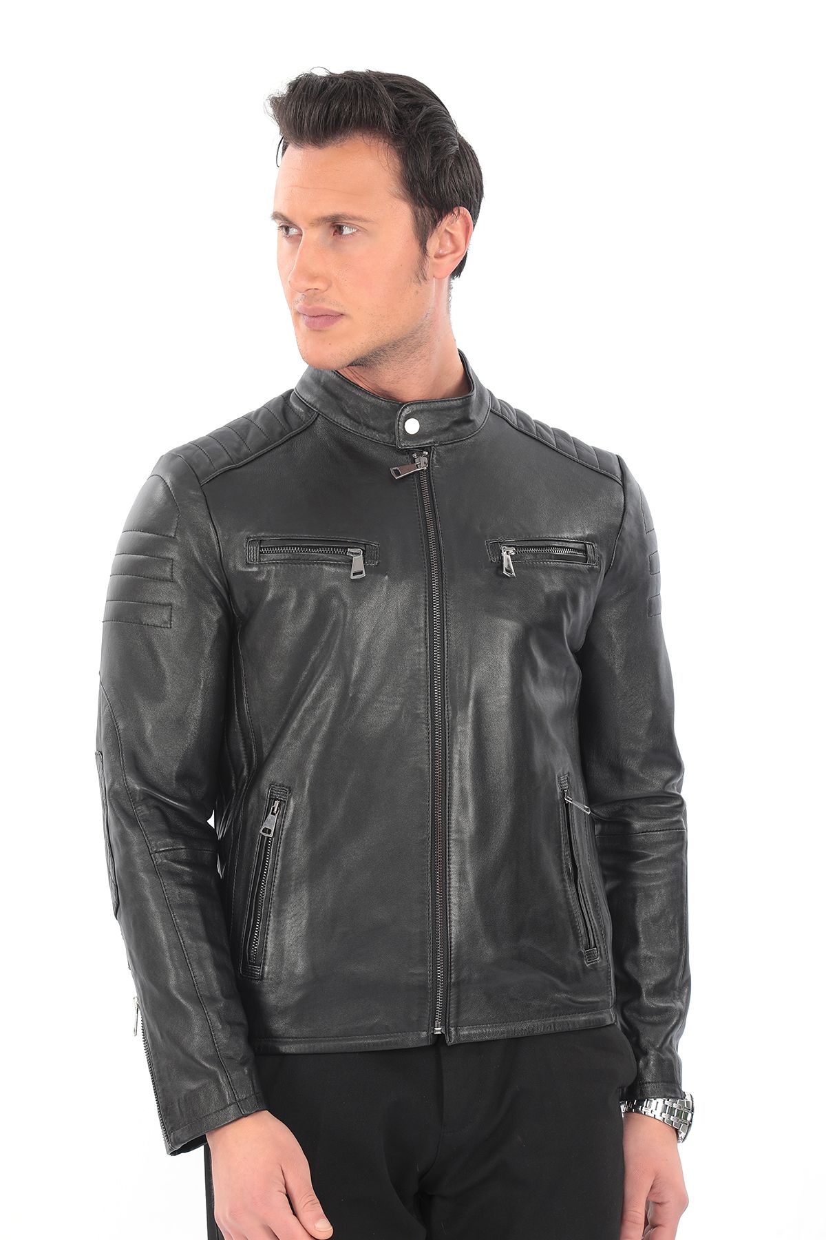 NEWZAYA Hakiki Deri Erkek Ceket – Klasik Şıklıkla Buluşan Modern Stil