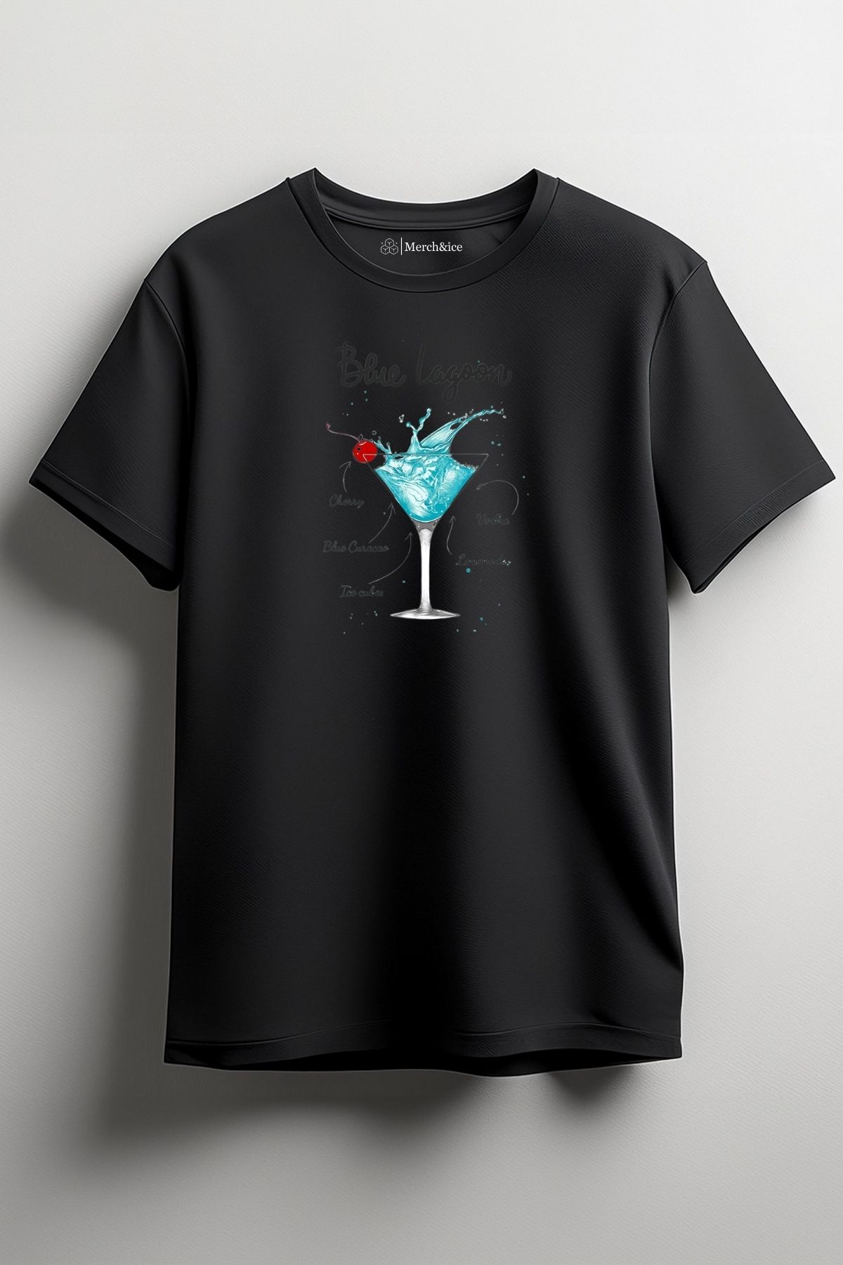 Merch&ice Tarifli Blue Lagoon Baskılı Unisex T-Shirt