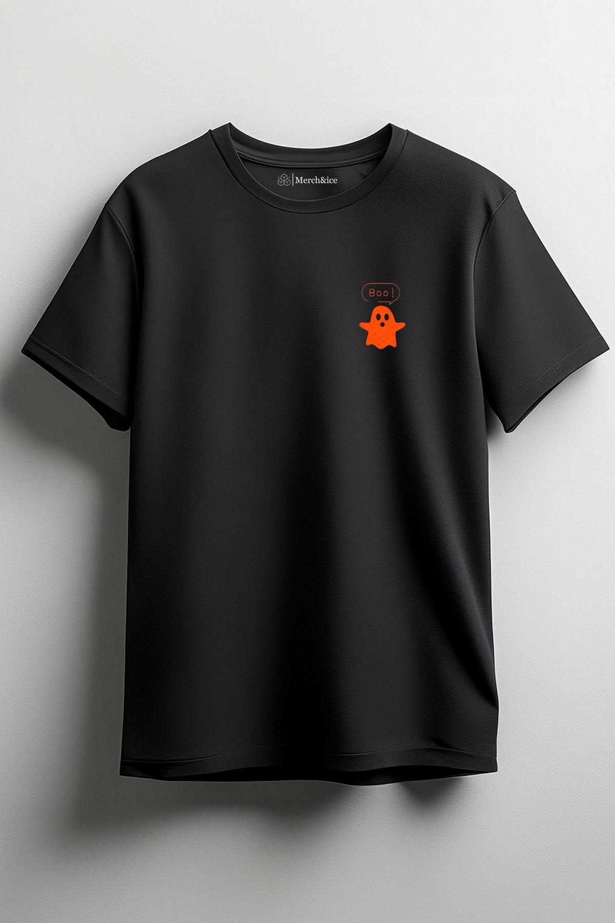 Merch&ice Boo Hayalet Baskılı Unisex T-Shirt