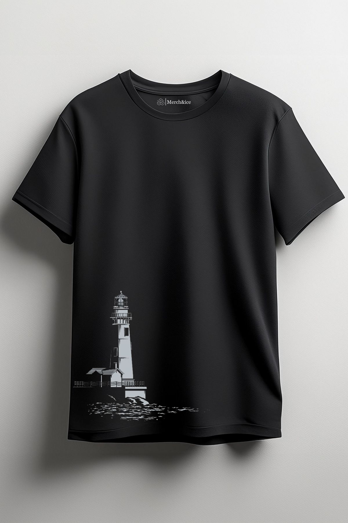Merch&ice Deniz Kulesi Baskılı Unisex T-Shirt