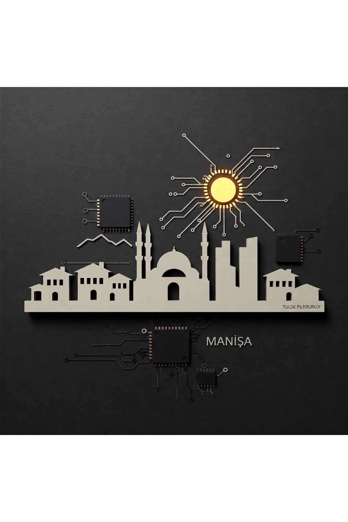 Home Manisa ili ahşap magneti, magnet, Ahşap yakma magnet