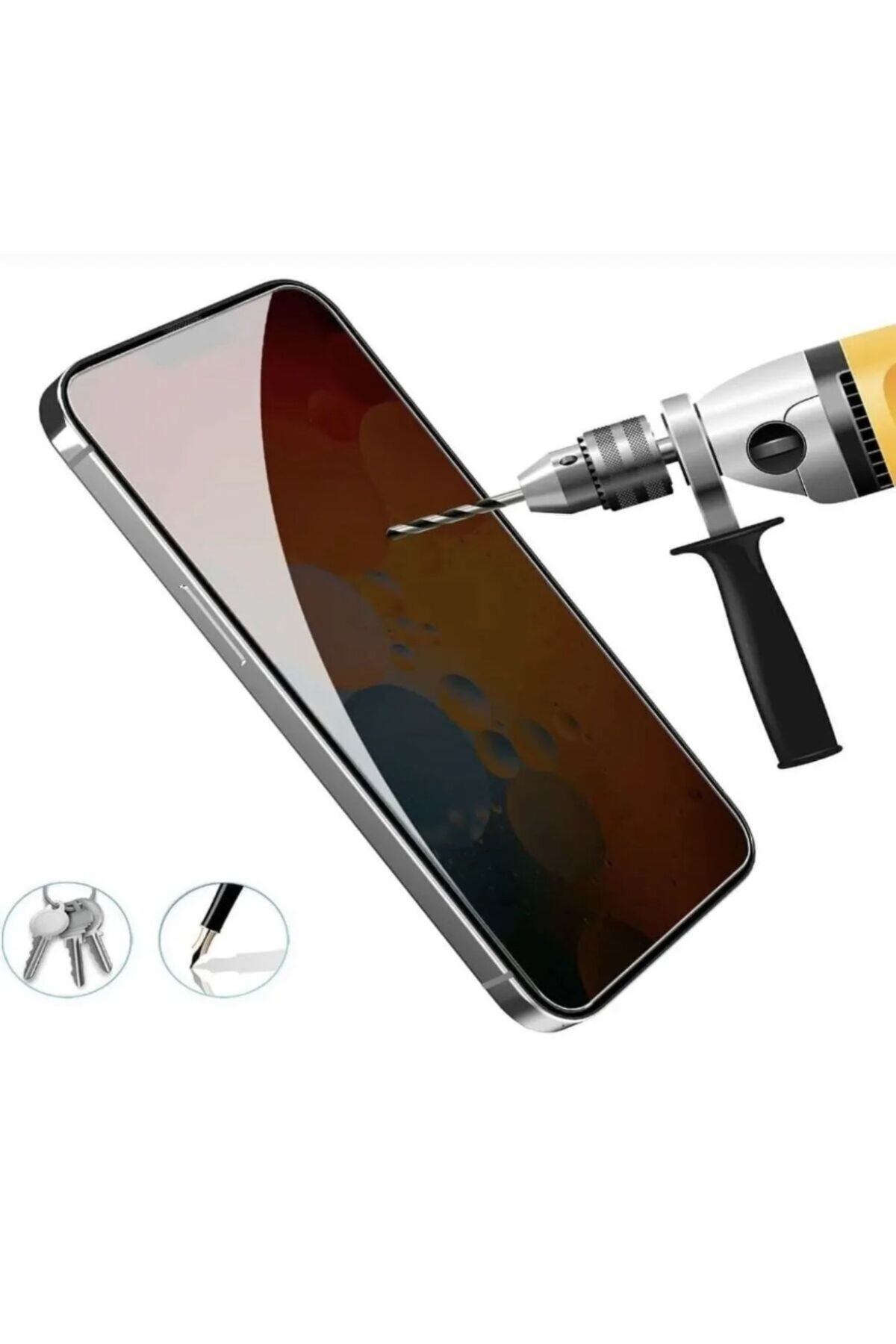 İBL AKSESUAR İphone 16 PRO Kırılmaz Cam Full Kaplayan 10X Ekran Koruyucu (Kolay Kullanım)