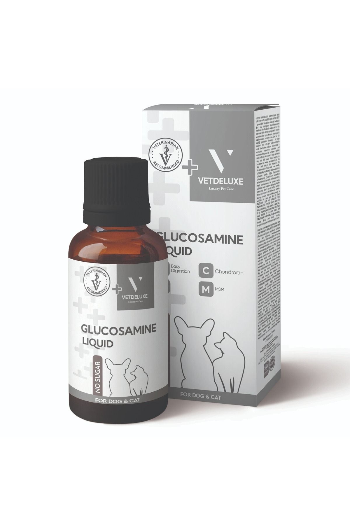 VETDELUXE Kedi Ve Köpek Eklem Ve Kıkırdak Destekleyici Glucosamine Damla 100 ml