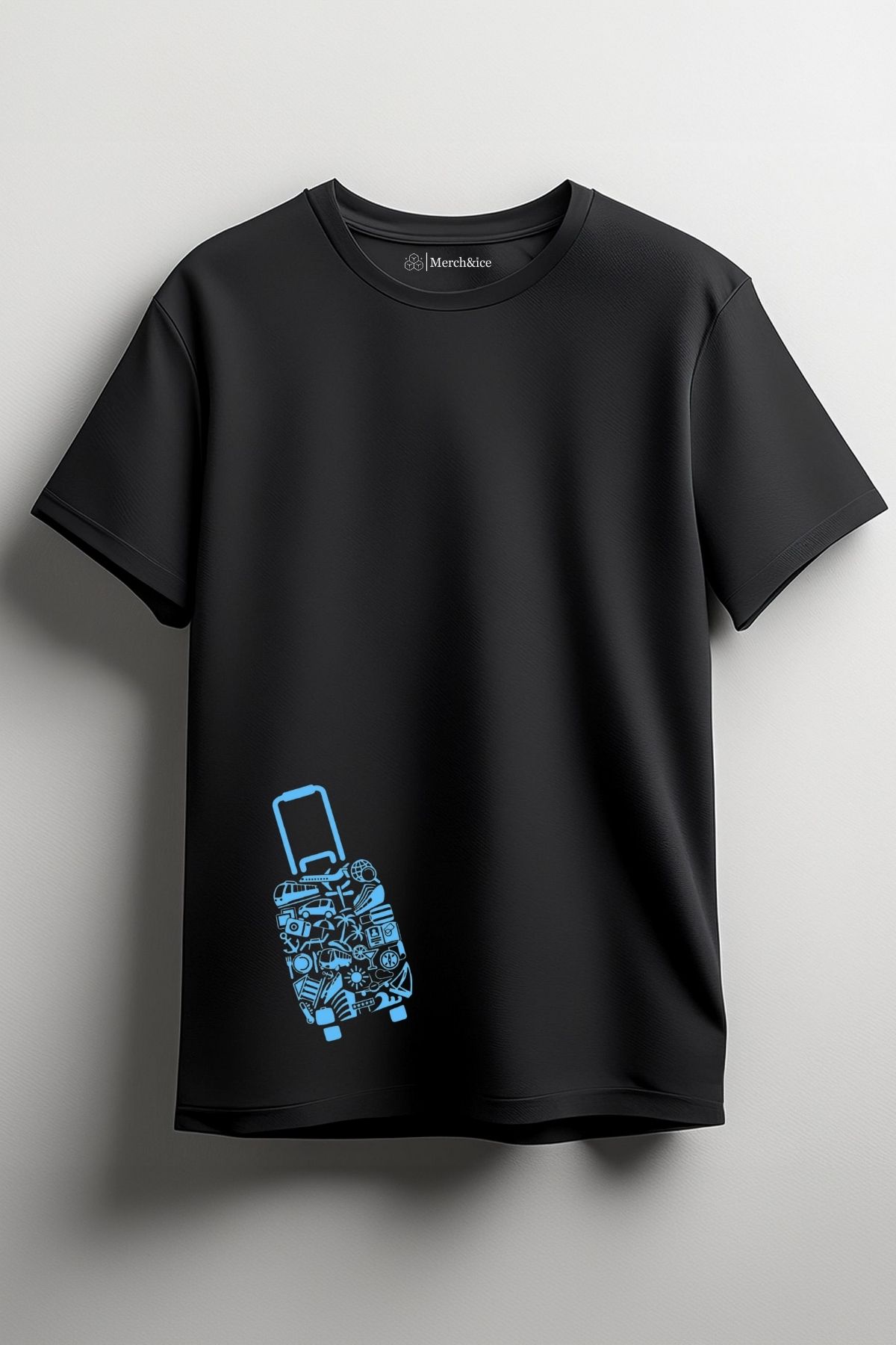 Merch&ice Seyahat Valizi Baskılı Unisex T-Shirt