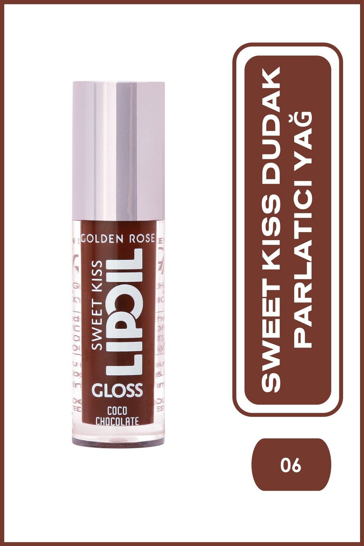 Golden Rose Sweet Kiss Lip Oil Gloss No:06 - Dudak Parlatıcı Yağ
